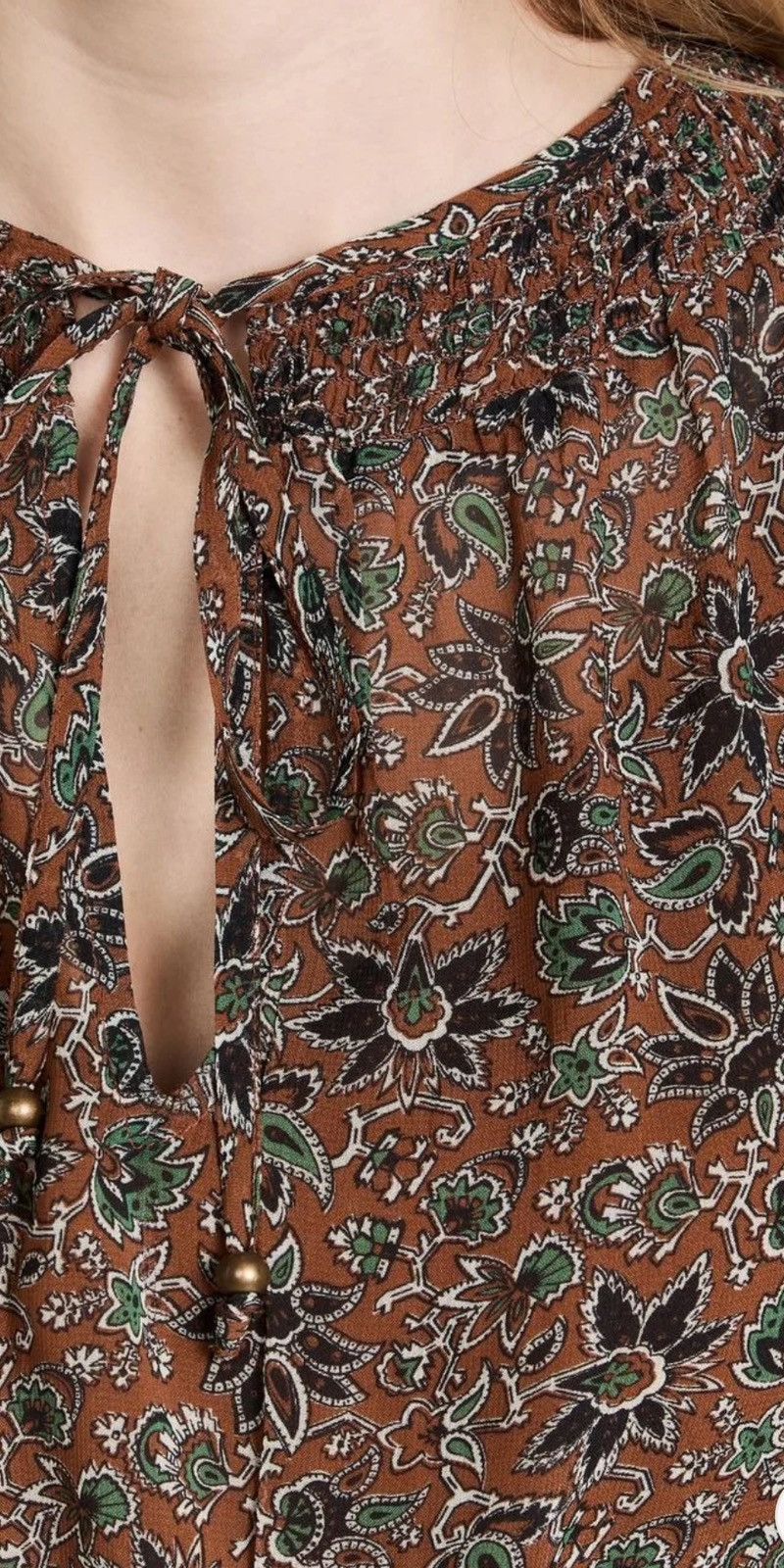 Veronica Beard VERONICA BEARD TUNIS FLORAL AND PAISLEY PRINT MIDI DRESS Size L / US 10 / IT 46 - 7 Thumbnail