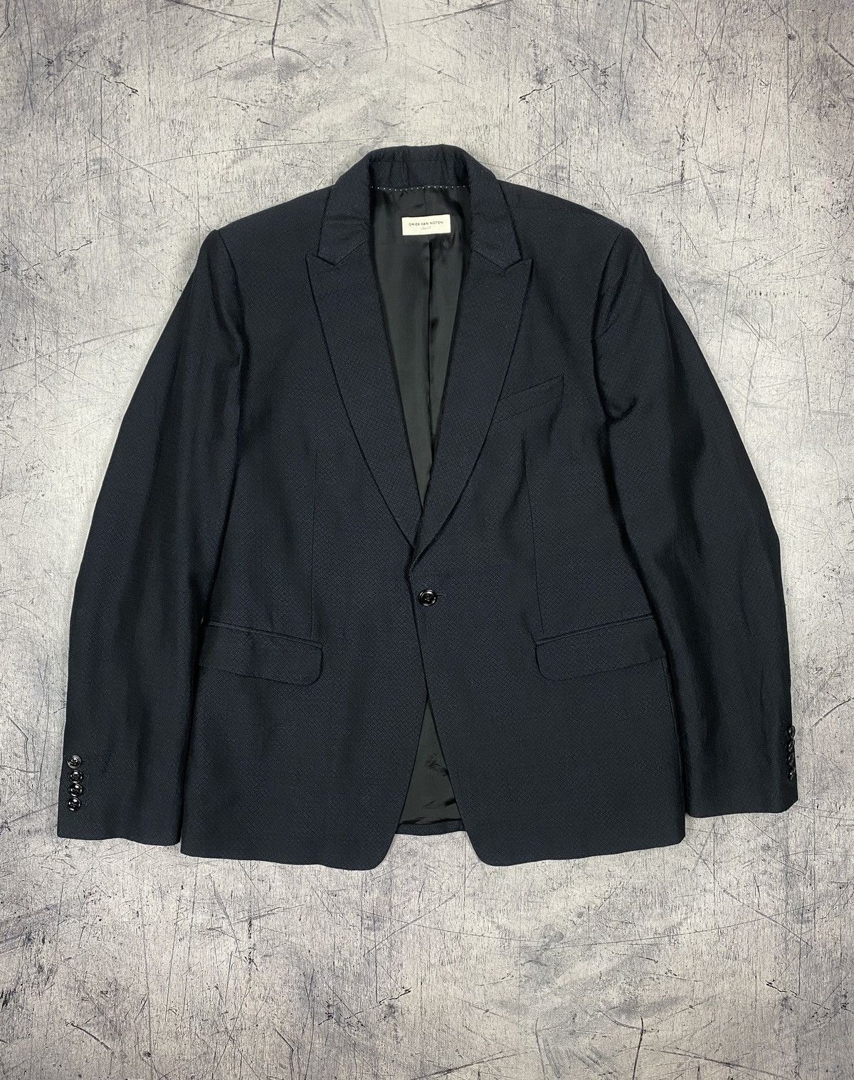 Dries Van Noten Vintage Dries Van Noten Wool Cotton Classic Designer Blazer Size 42R - 2 Thumbnail
