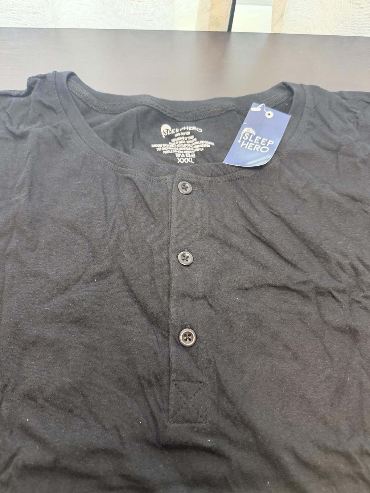 Other Sleep Hero Pajamas Set Mens 3XL Sleepwear NEW Black Grey Size ONE SIZE - 7 Thumbnail