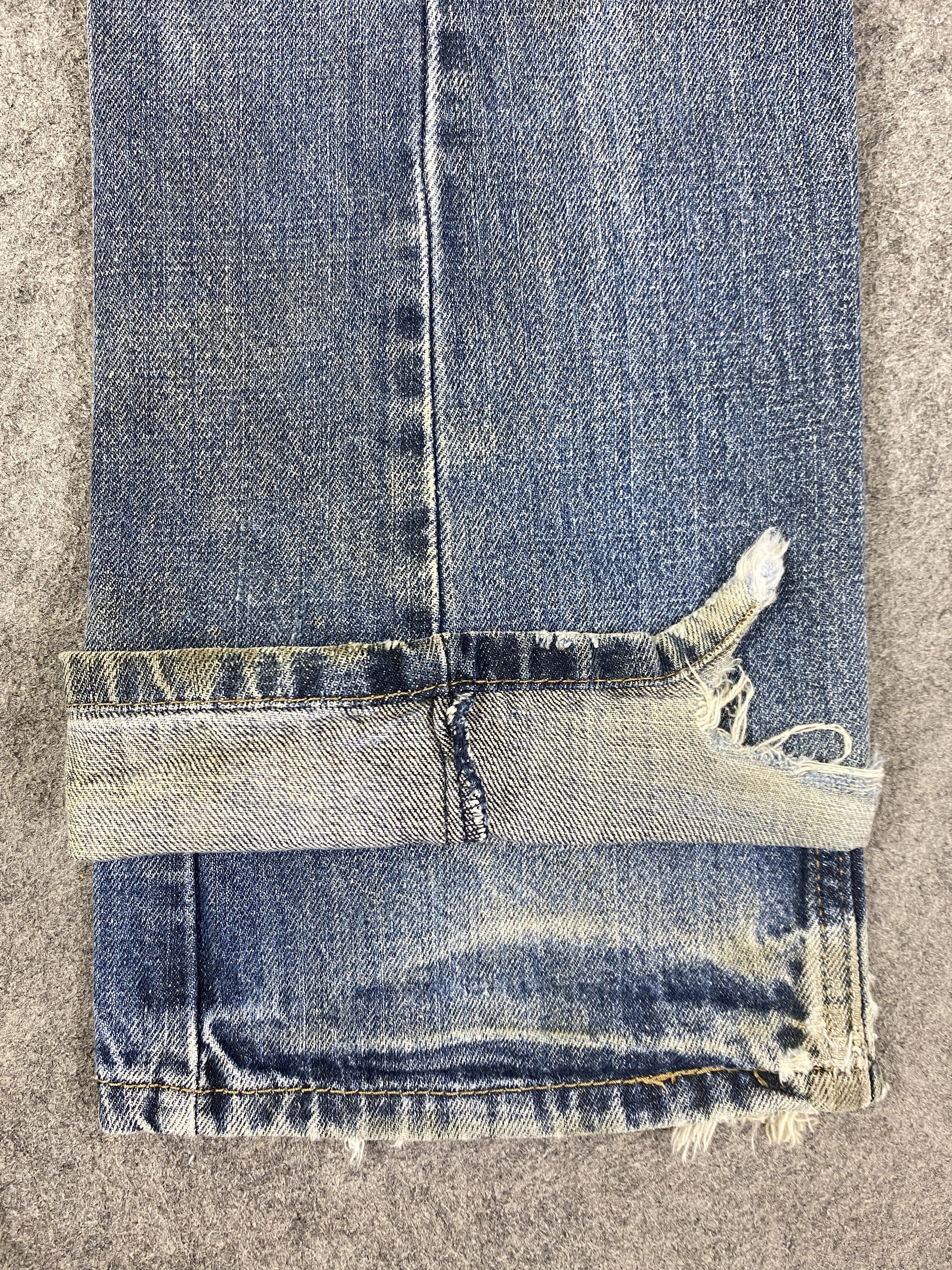 Levi's Dirty Faded Blue Vintage Levis 527 Flare Jeans 32x29 -JN3204 Size US 32 / EU 48 - 14 Thumbnail