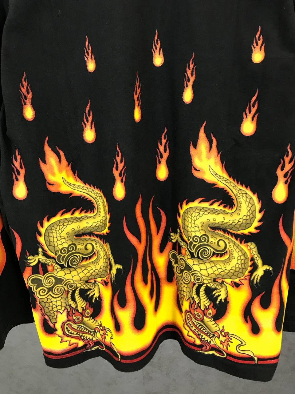 Japanese Brand × Vintage Japanese dragon fire overprinted sweatshirt Size US XL / EU 56 / 4 - 10 Thumbnail
