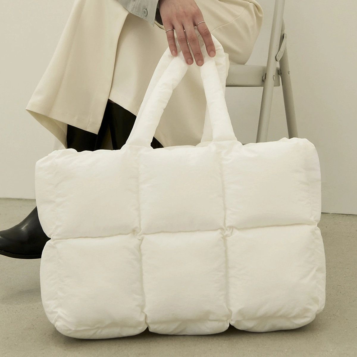 Japanese Brand × Vintage Streetwear Puffer Tote Shoulder Large Bag Size ONE SIZE - 1 Thumbnail
