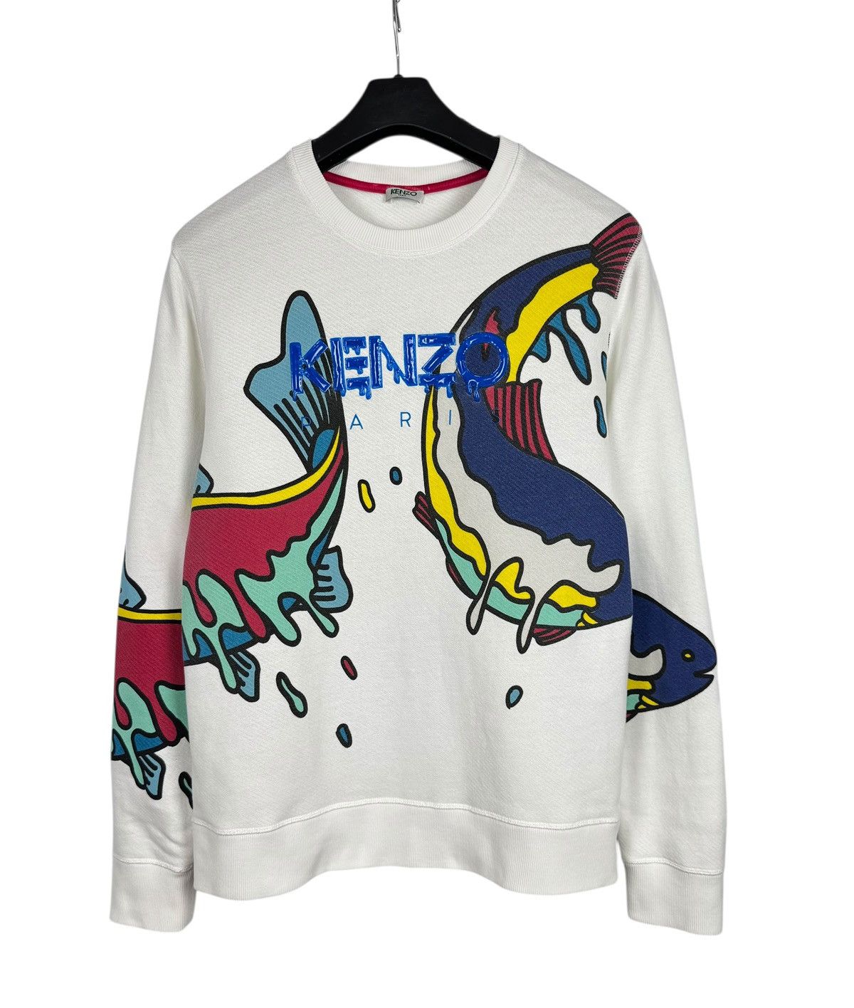 Kenzo Kenzo Paris Printed Sweatshirt Double Fish Cotton size XL Size XL / US 12-14 / IT 48-50 - 10 Thumbnail