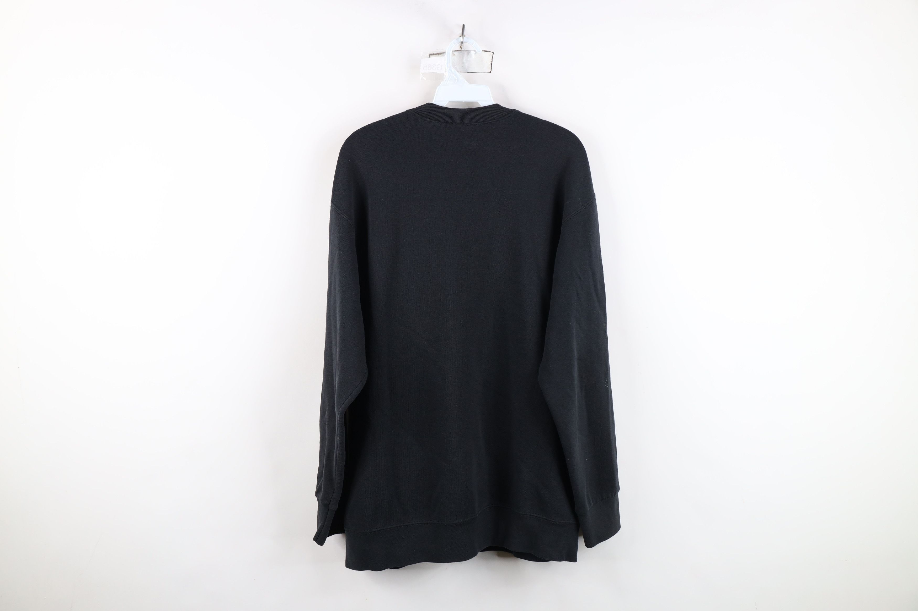 Vintage Vintage 90s Streetwear Blank Crewneck Sweatshirt Black USA Size US XL / EU 56 / 4 - 13 Thumbnail