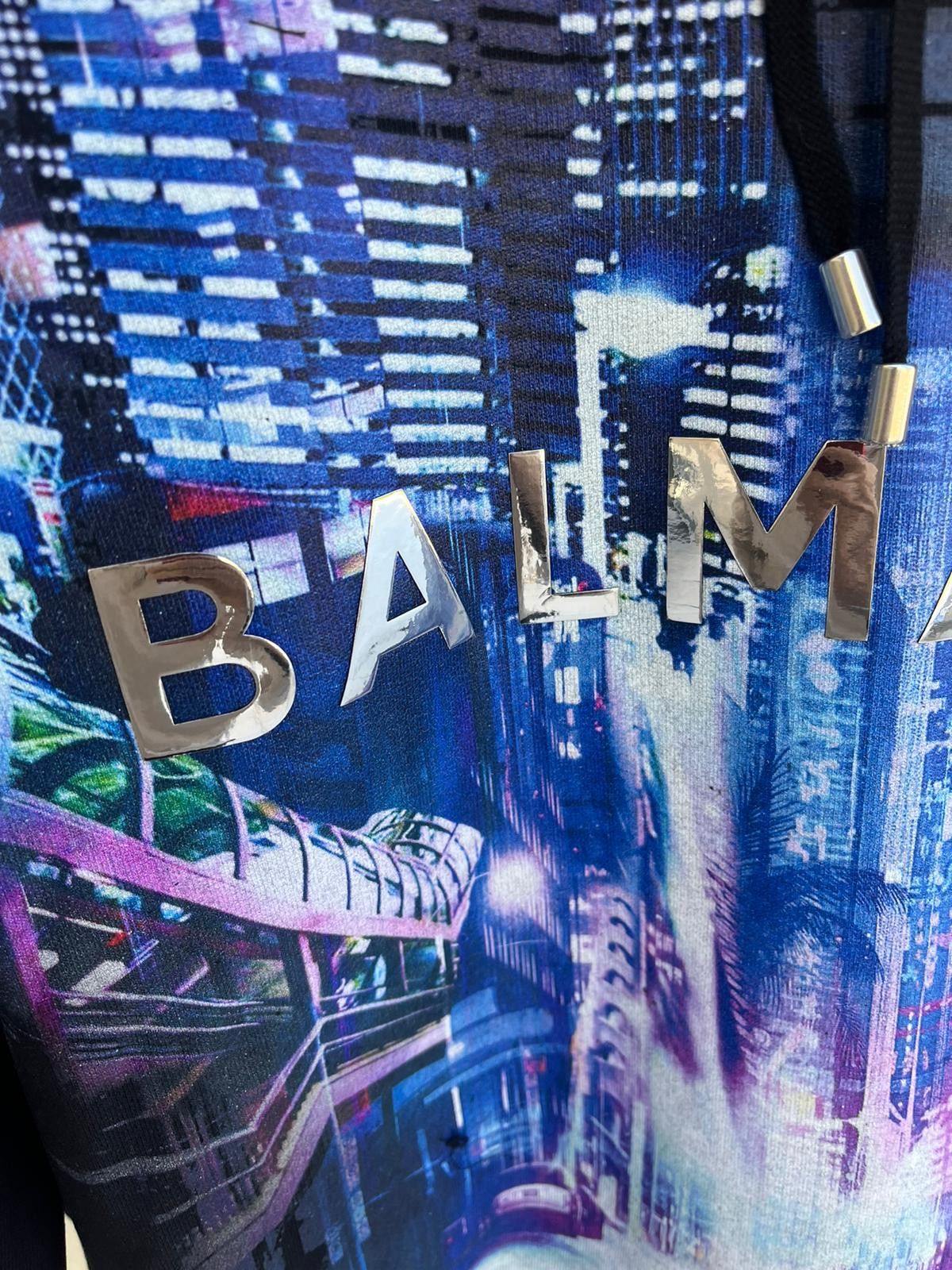 Balmain o1rshd1 Q:6 / Japan Tokyo Print Side Zip Hoodie Size US M / EU 48-50 / 2 - 11 Thumbnail