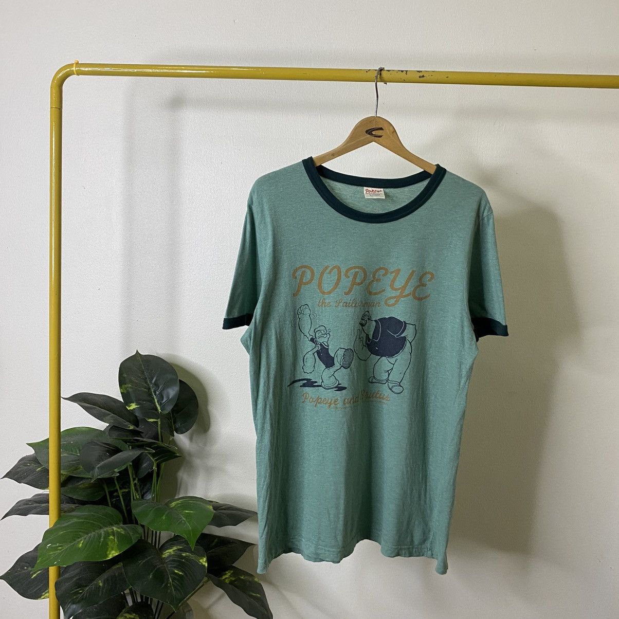 Vintage Y2K Popeye The Sailorman Cartoon Collaboration Ringer Tshirt Size US L / EU 52-54 / 3 - 1 Thumbnail