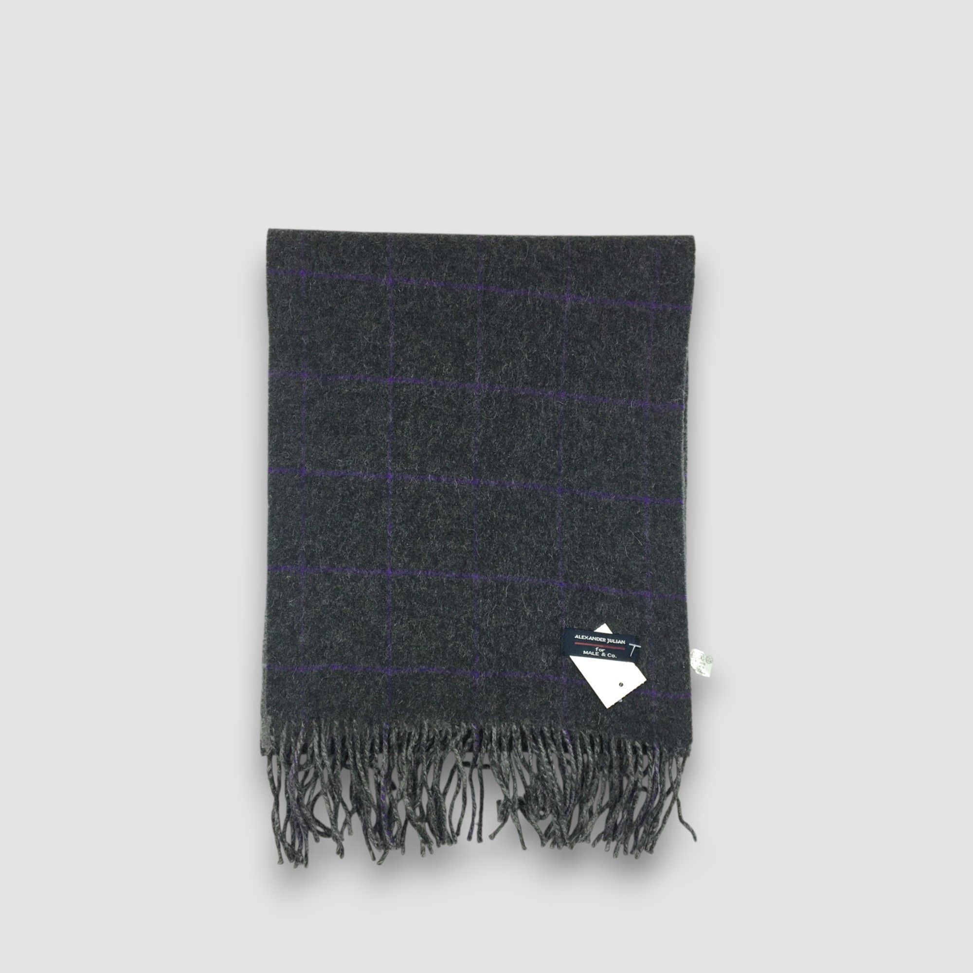 Alexander Julian Vintage Alexander Julian Scarf Wool Winter Fringe Scarves Size ONE SIZE - 2 Thumbnail