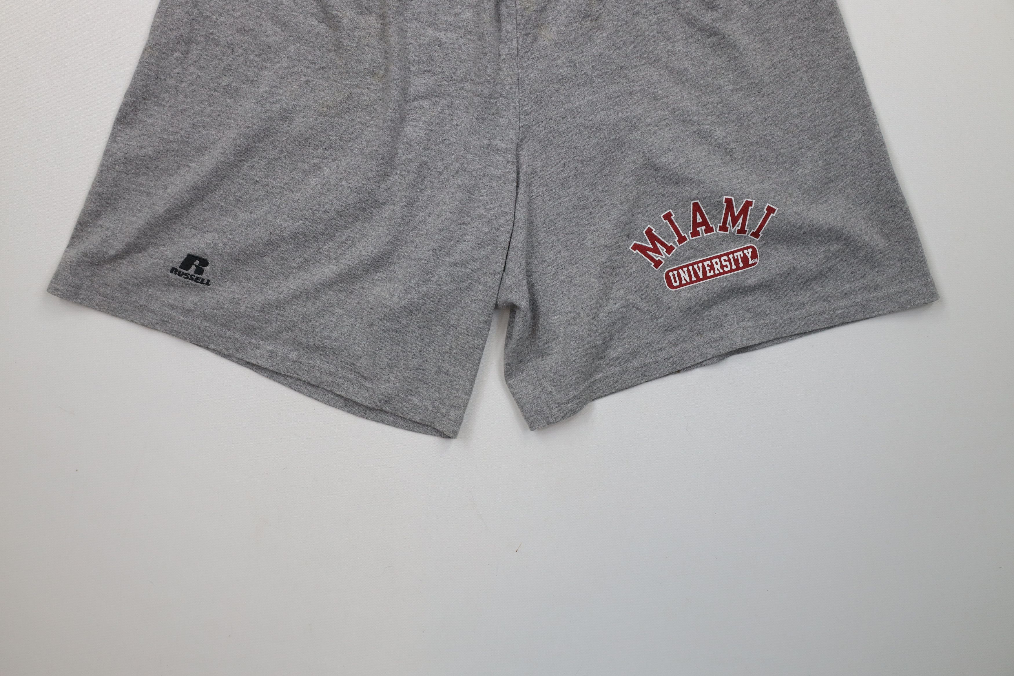 Russell Athletic × Vintage Vintage 90s Russell Athletic University Miami Above Shorts Size US 32 / EU 48 - 4 Thumbnail