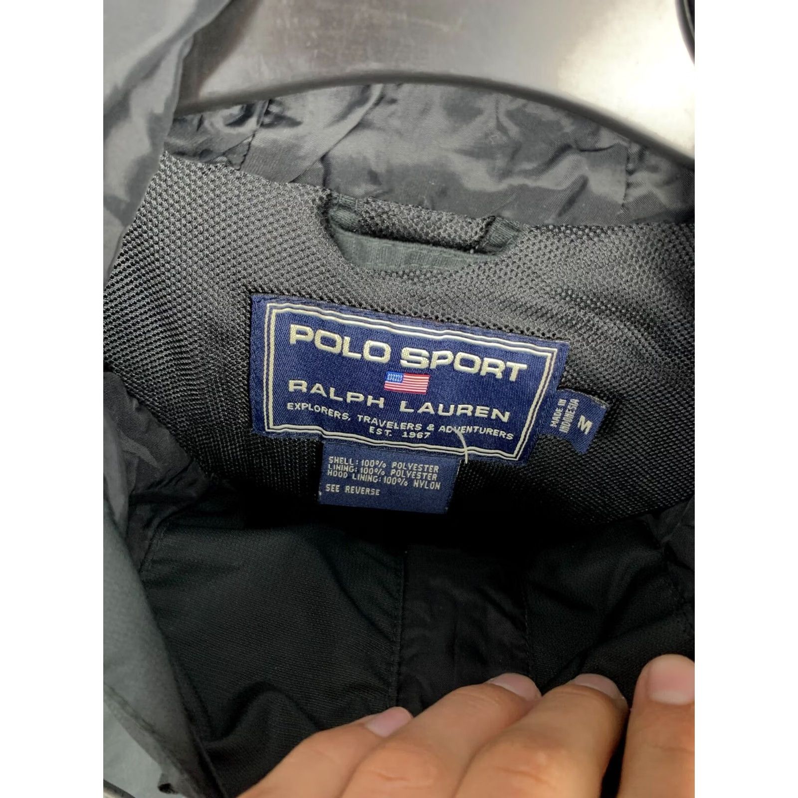 Polo Ralph Lauren Polo Ralph Lauren Polo Sport Windbreaker Jacket M Black 90s Vintage 90s Mens Jacket Windbreaker Polo Sport 90s Vintage Black M Mens Size US M / EU 48-50 / 2 - 5 Thumbnail