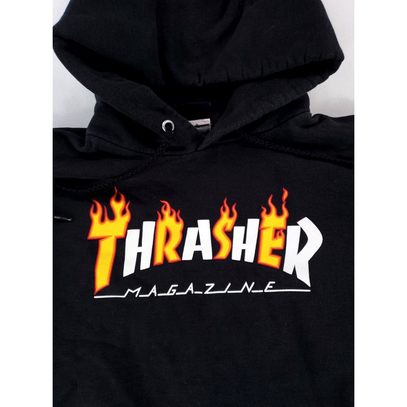 Thrasher Thrasher Hoodie Black Mens M Kangaroo Pouch Drawstring Pullover Shirt Size US M / EU 48-50 / 2 - 2 Thumbnail