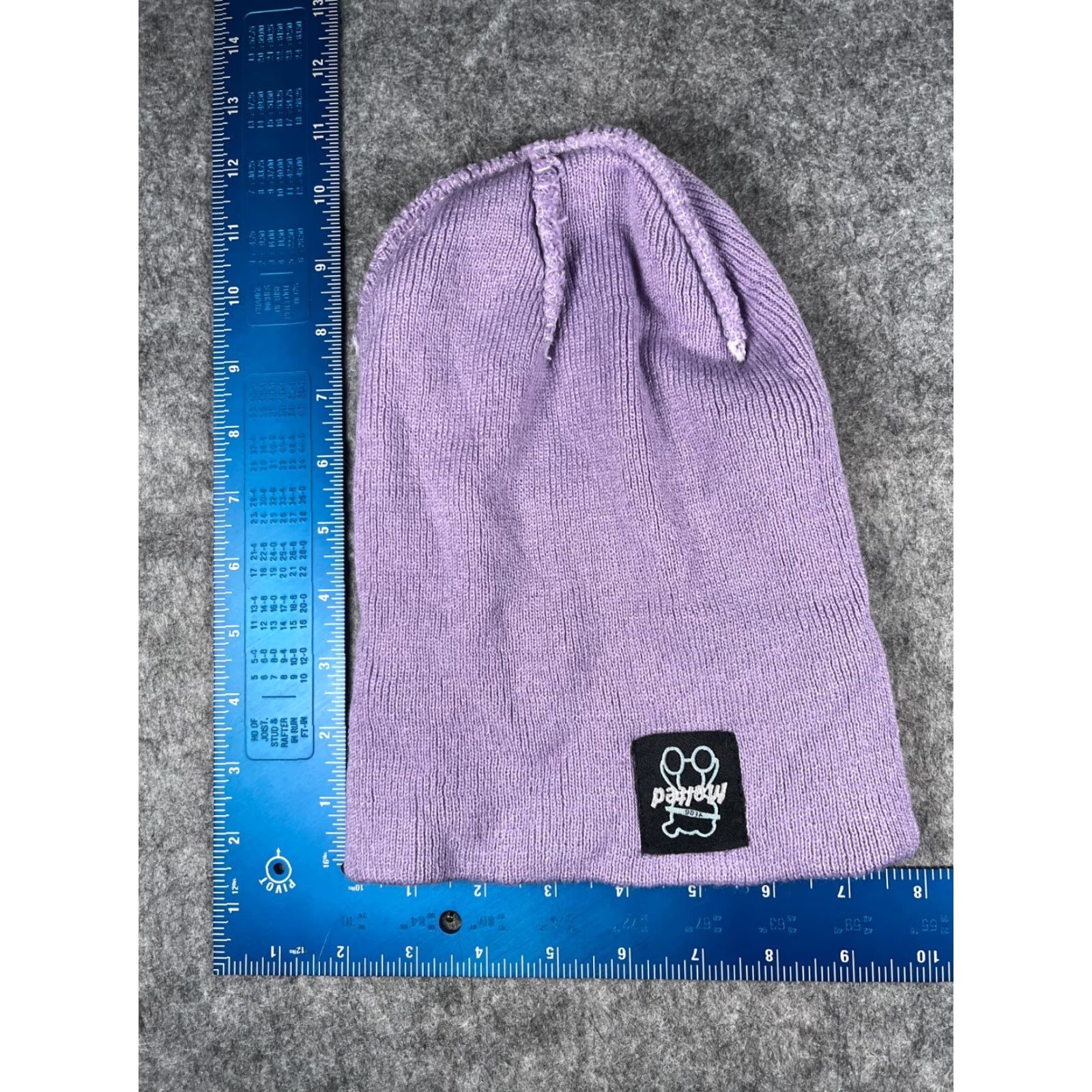 Logo 7 Unbranded Hat Women One Size Purple 100% Acrylic Knit Ski Beanie Toque Melted Bear Logo Size ONE SIZE - 5 Thumbnail