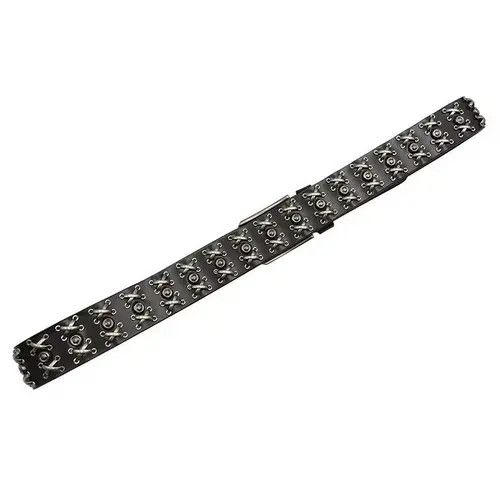 Japanese Brand Kotomi x moto The Barb Crook Rivet Cowskin Punk Gothic Belt Size ONE SIZE - 6 Thumbnail