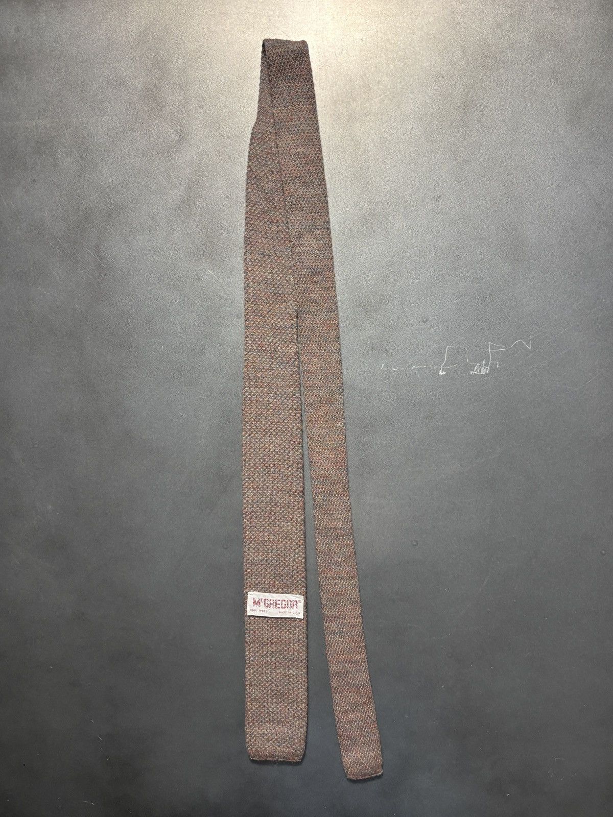 MacGregor Vintage Macgregor Wool Necktie Straight Bar Flat Knit Tie Size ONE SIZE - 12 Thumbnail