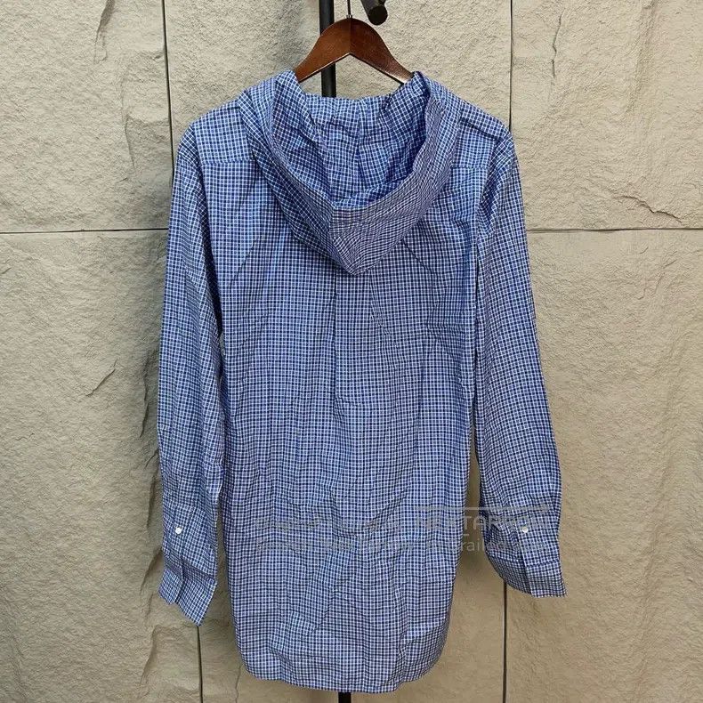 Balenciaga Balenciaga Blue and White Plaid Shirt Size XS / US 0-2 / IT 36-38 - 2 Thumbnail
