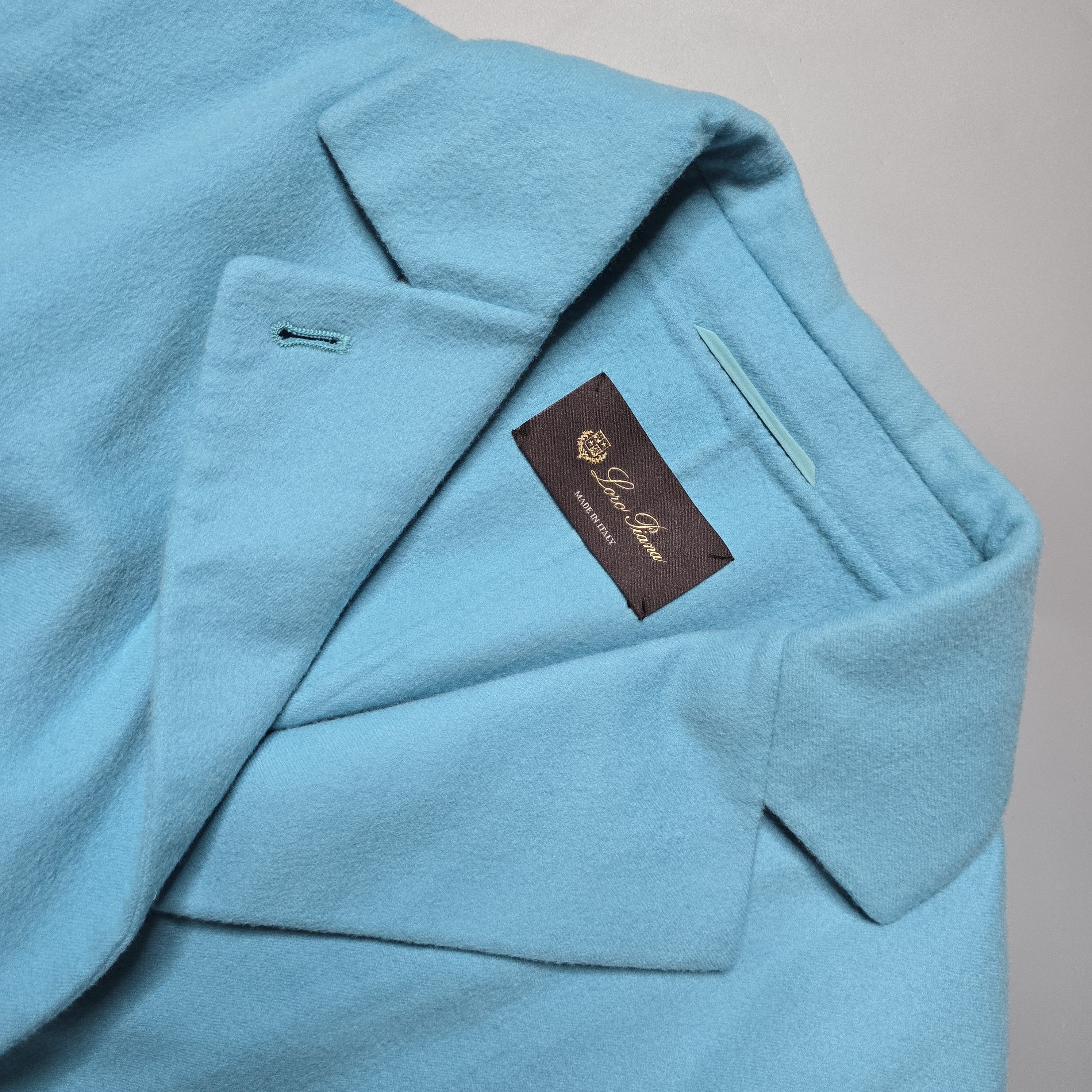 Loro Piana Loro Piana - Turquoise Cashmere Short Coat Size M / US 6-8 / IT 42-44 - 6 Thumbnail