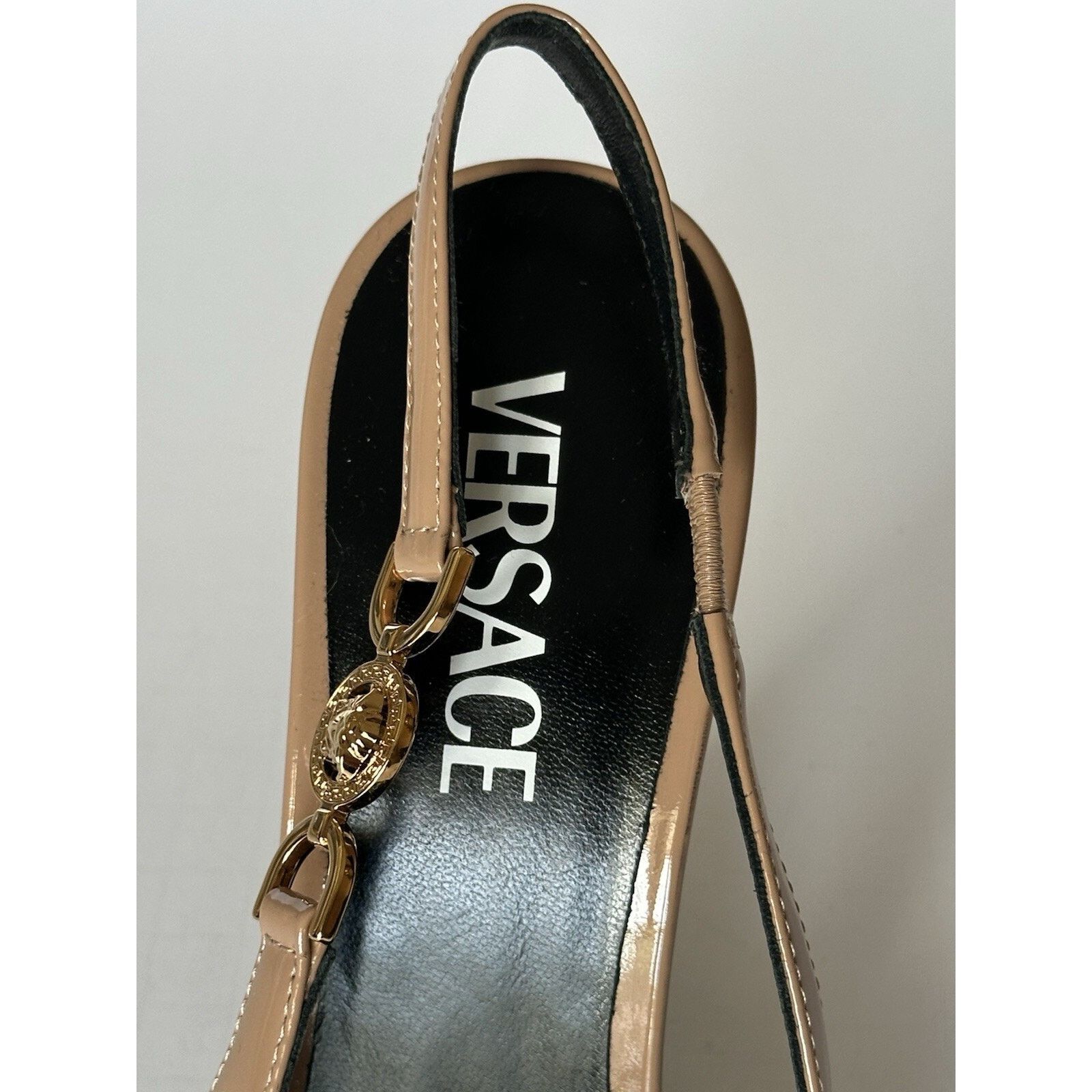 Versace Versace Sling Back Leather Pump Shoes Blush 9.5 US 1012127 Size US 9.5 / IT 39.5 - 6 Thumbnail