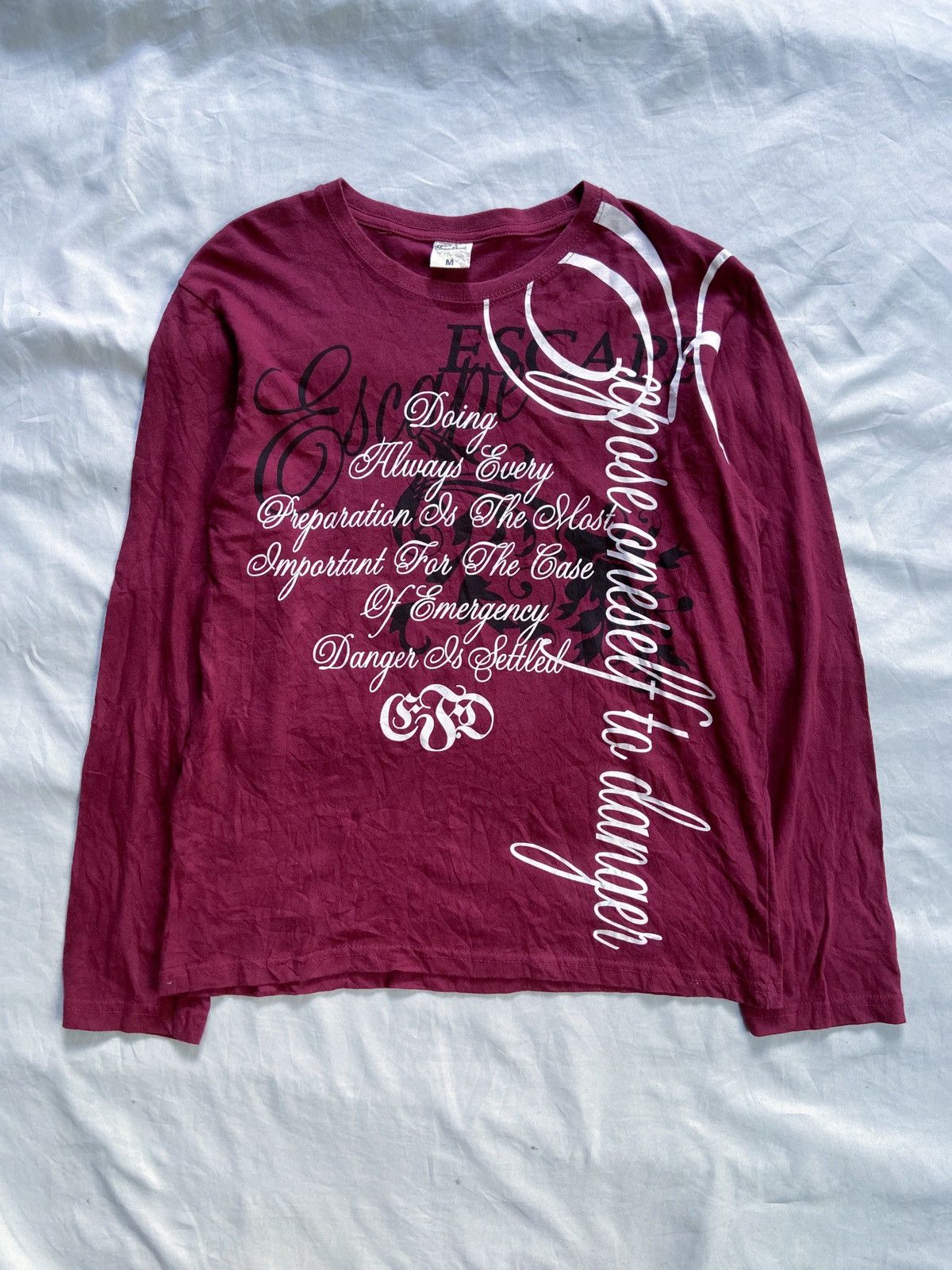 Japanese Brand TREE BEAT POEM LONG SLEEVE Size US M / EU 48-50 / 2 - 1 Thumbnail