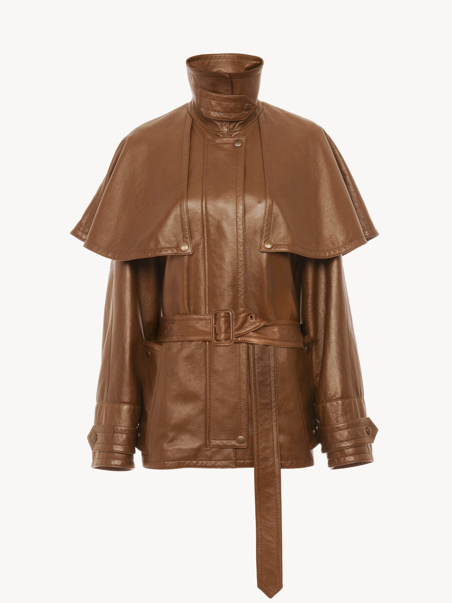 Chloe o1loc1c11025 Short Cape Trench Coat in Ochre Delight Size XS / US 0-2 / IT 36-38 - 1 Thumbnail