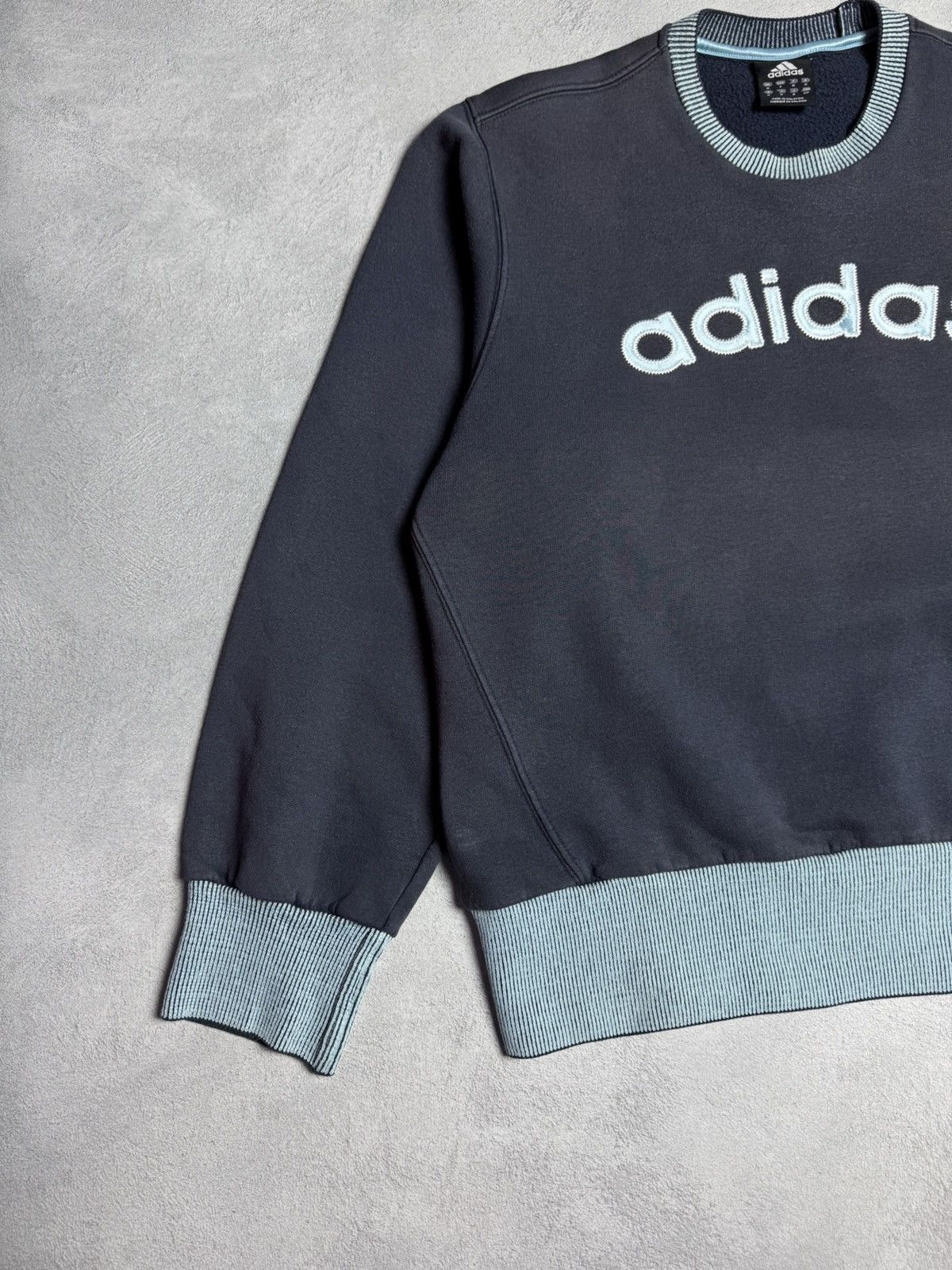 Adidas Adidas Vintage Big Logo Crewneck Cotton Boxy Sweatshirt Size US M / EU 48-50 / 2 - 5 Thumbnail