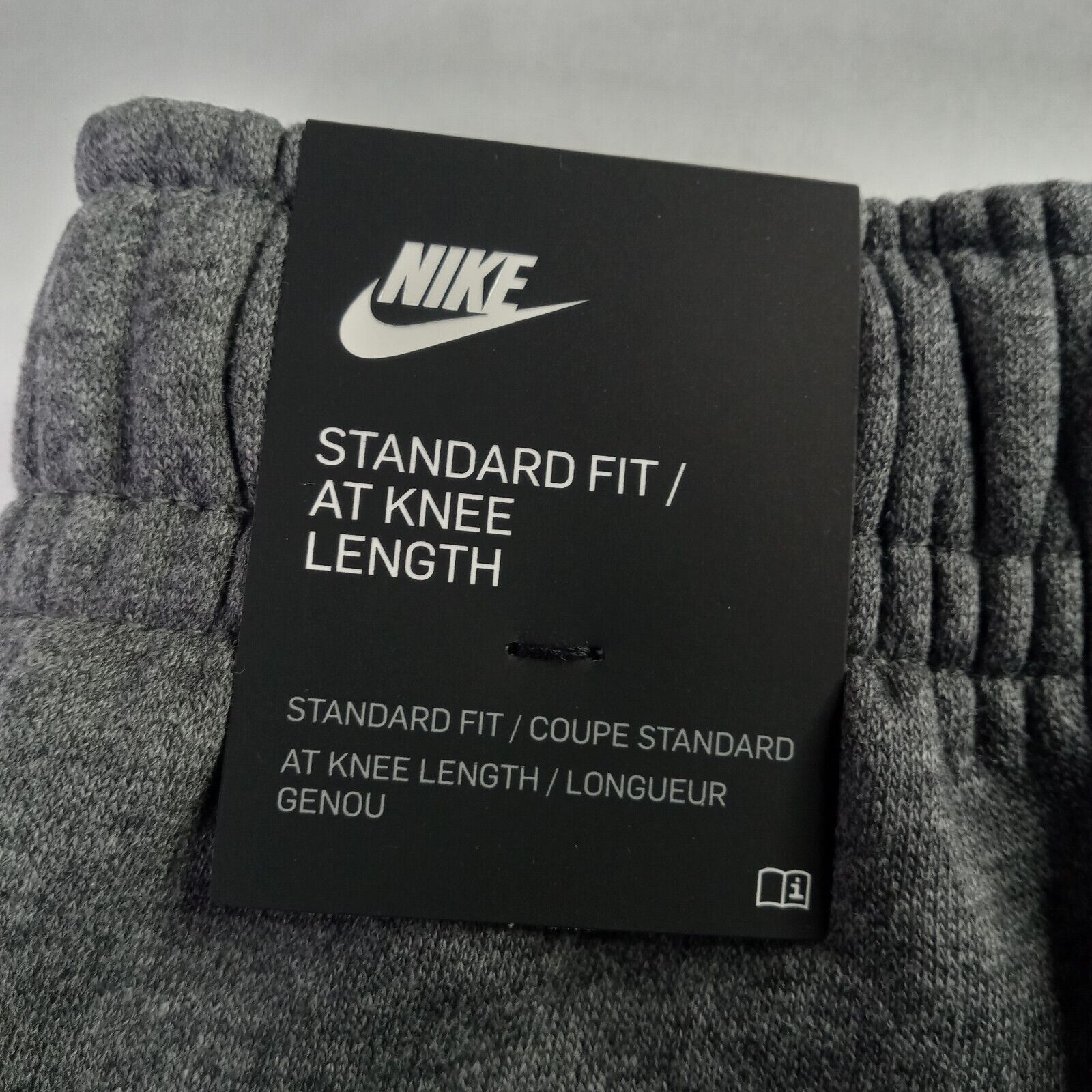 Nike Nike Fleece Club Graphic Shorts Men's L Gray Pockets Size US 34 / EU 50 - 7 Thumbnail