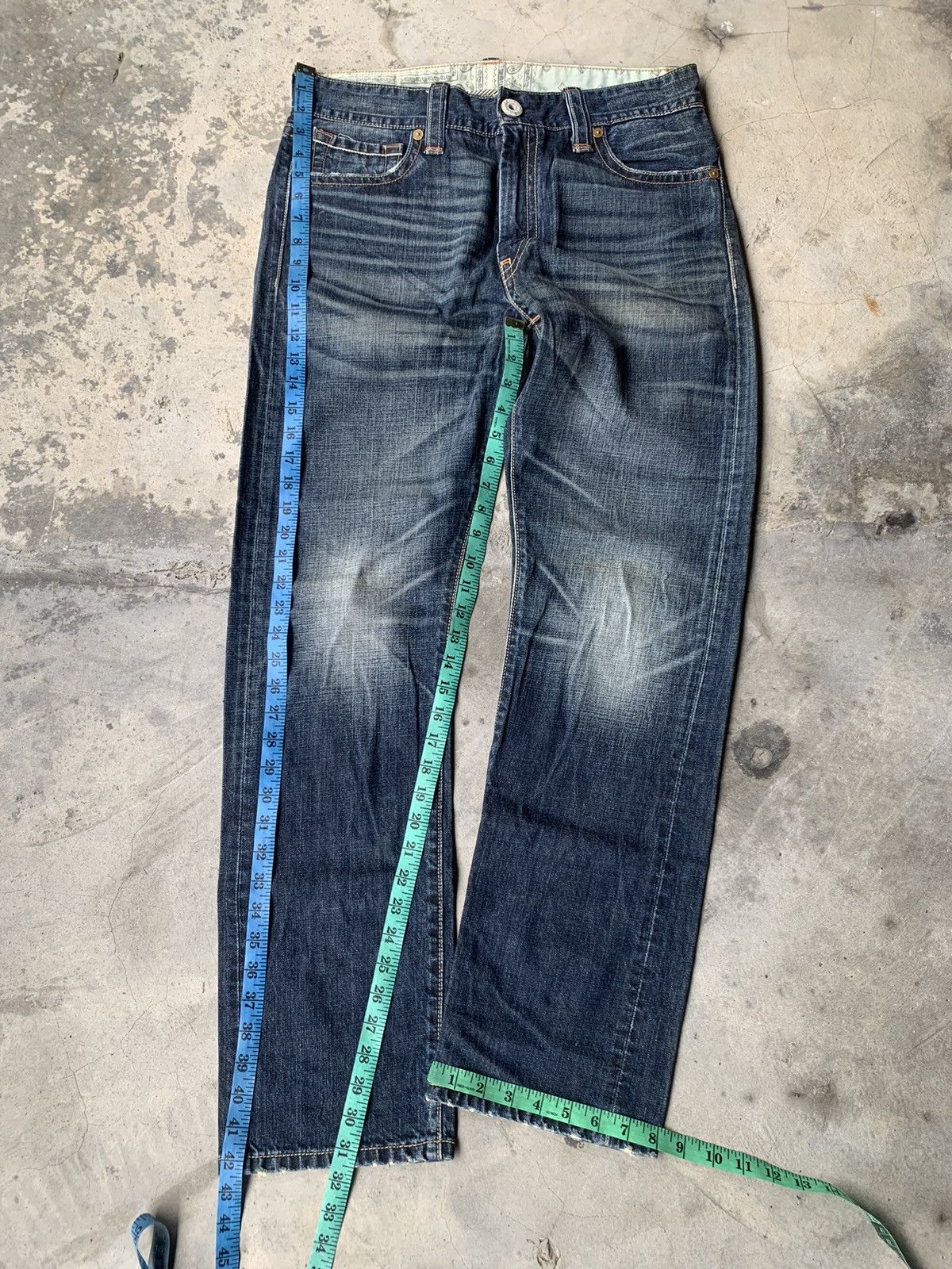 Levi's Levis 505 painters pair & nice faded. Size US 33 - 5 Thumbnail