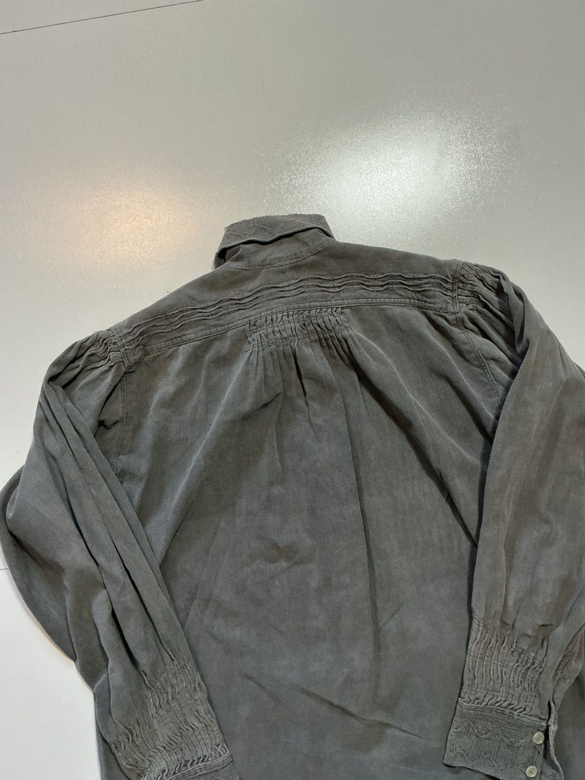 Vintage Vintage 100% Bomull Swedish Ruffle Pleated Tuxedo Shirt Size US S / EU 44-46 / 1 - 4 Thumbnail
