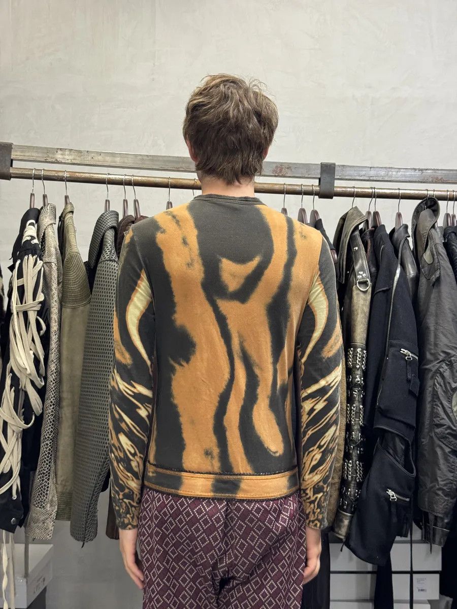 Just Cavalli SS2002 Cavalli Orange & Black Hallucination Longsleeves Size XS / US 0-2 / IT 36-38 - 5 Thumbnail