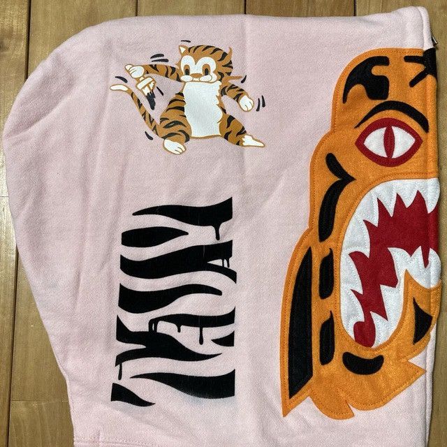 Bape 🔥Vintage🔥 BAPE Pink Tiger Full Zip Hoodie NIGO a bathing ape Size US XL / EU 56 / 4 - 4 Thumbnail