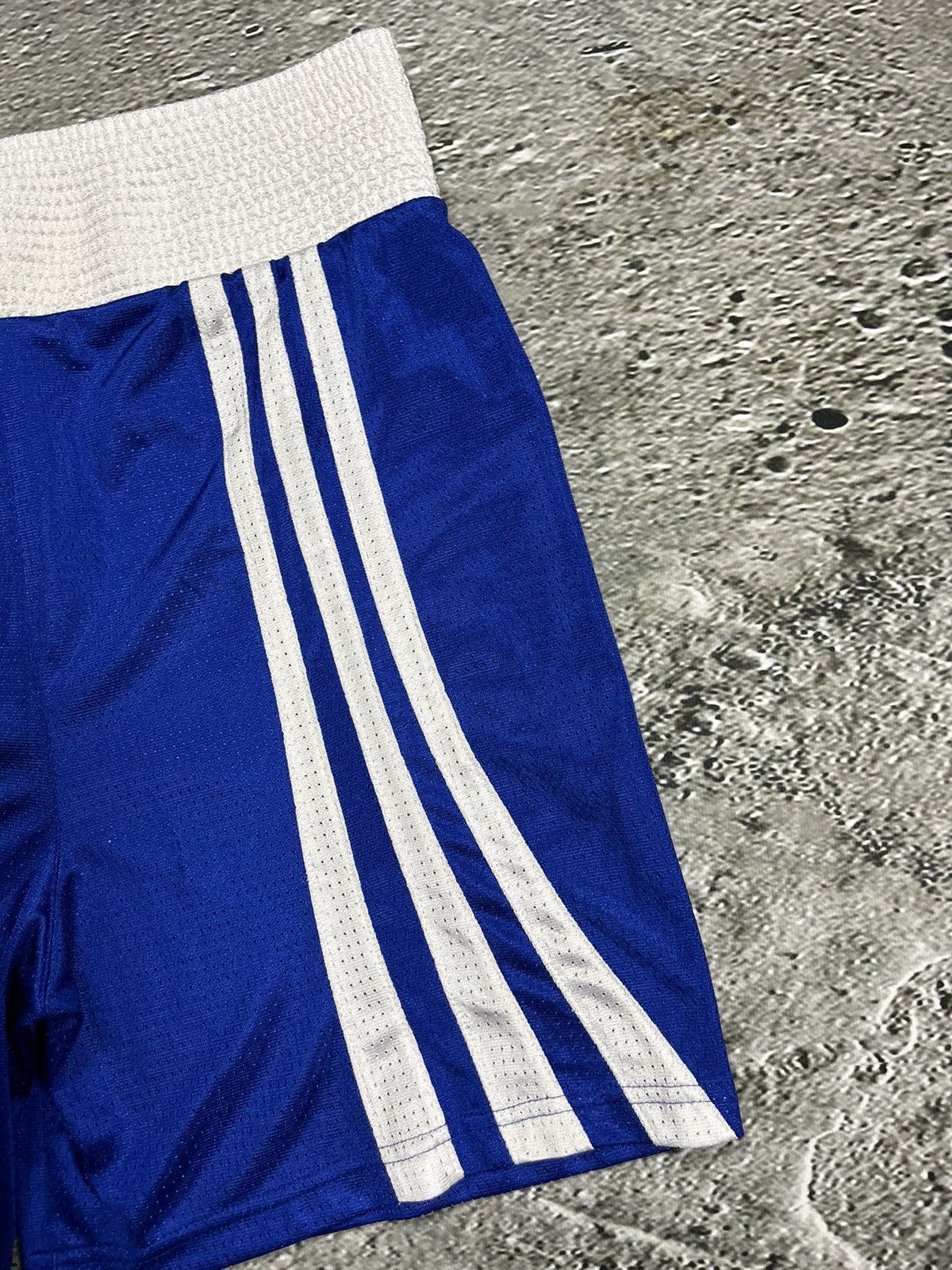 Adidas × Vintage Adidas boxing shorts blue big logo 2000s Y2K Size US 34 / EU 50 - 7 Thumbnail