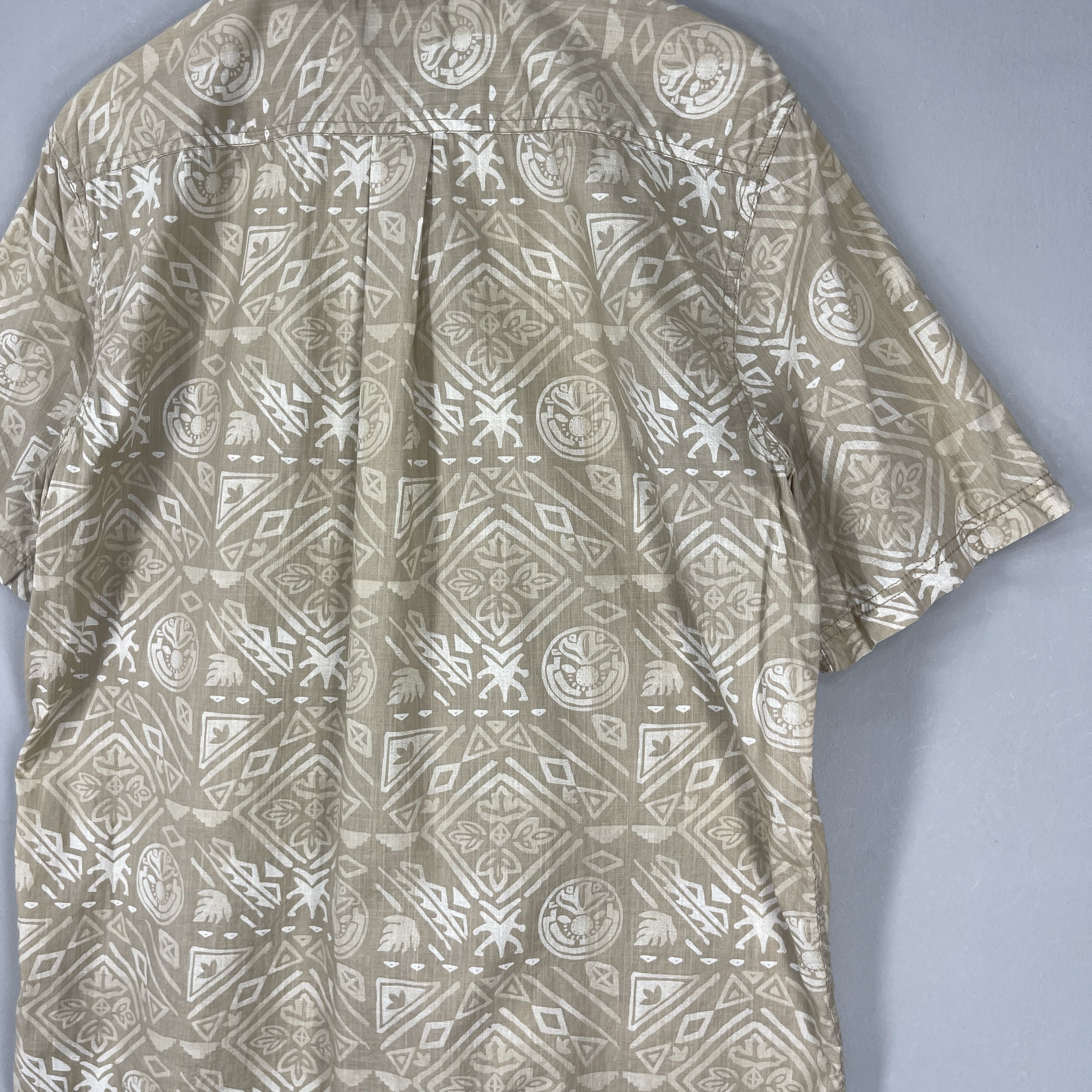 Croft & Barrow Vintage Native Tribal Tattoo Flower Motive Hawaii Shirt Size US L / EU 52-54 / 3 - 9 Thumbnail