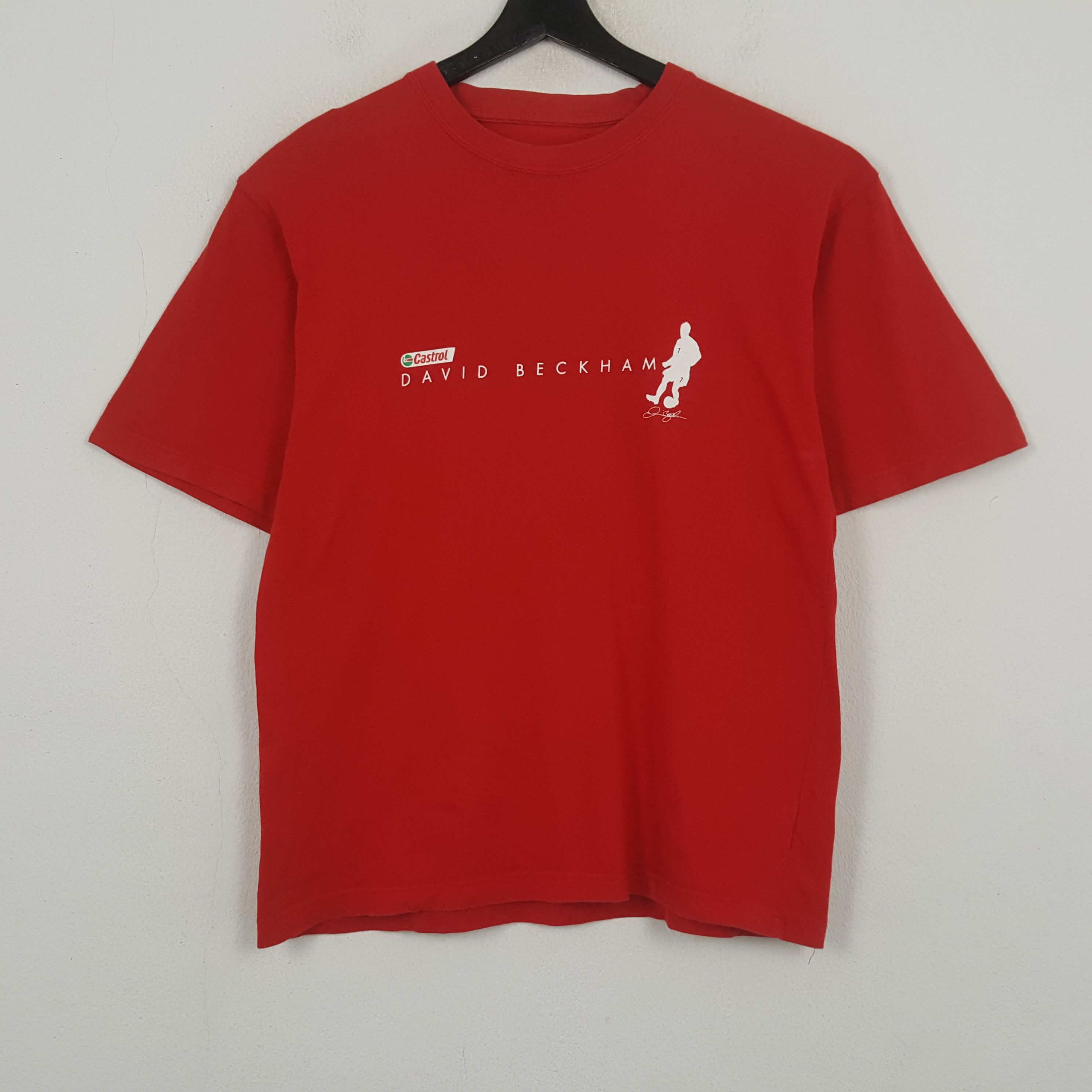 Vintage Castrol David Beckham Tshirt RR21 Size US M / EU 48-50 / 2 - 3 Thumbnail