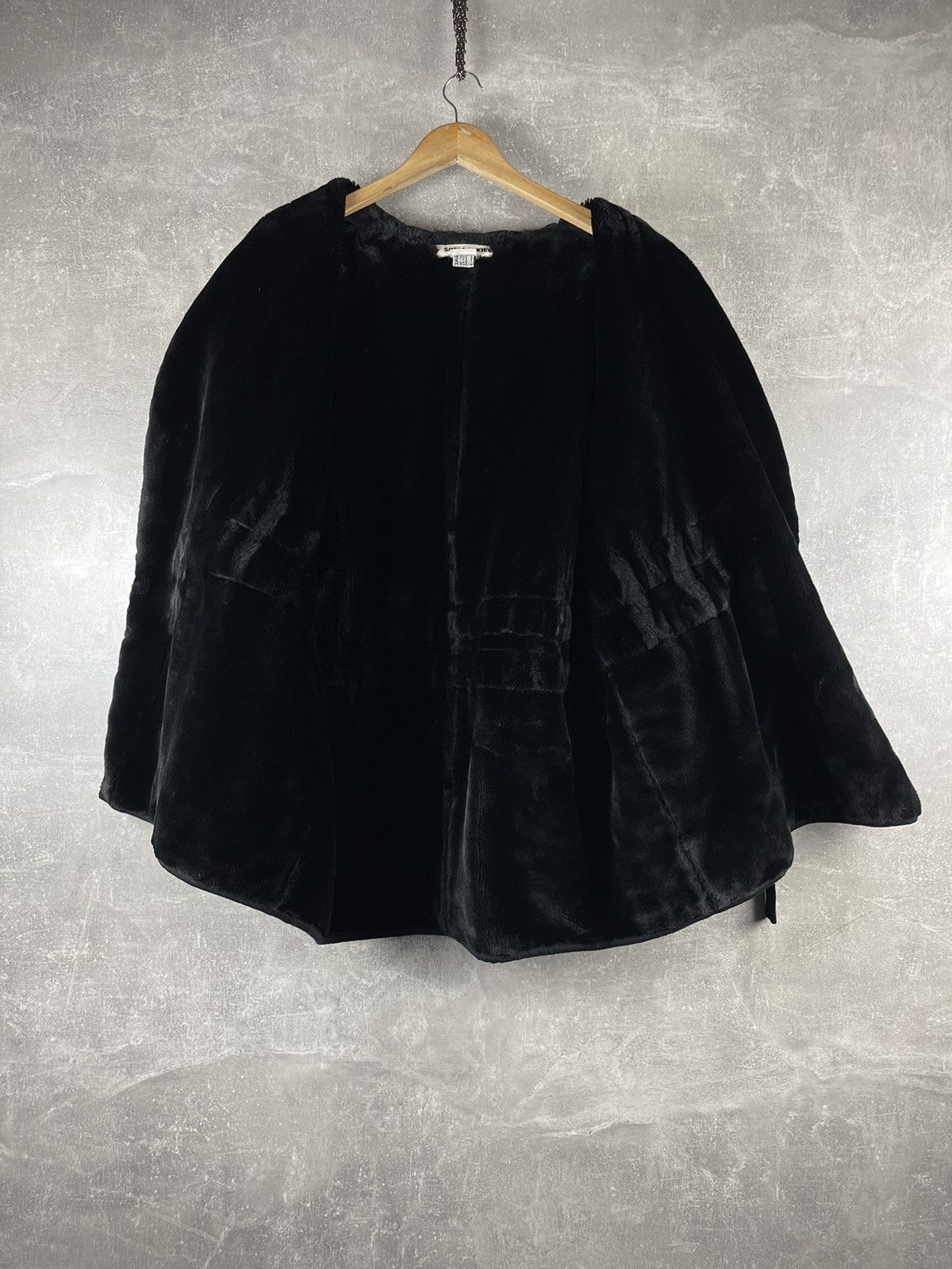 Sonia Rykiel Sonia Rykiel Paris Vintage 90s Black Wool Double Belted Coat Size S / US 4 / IT 40 - 10 Thumbnail