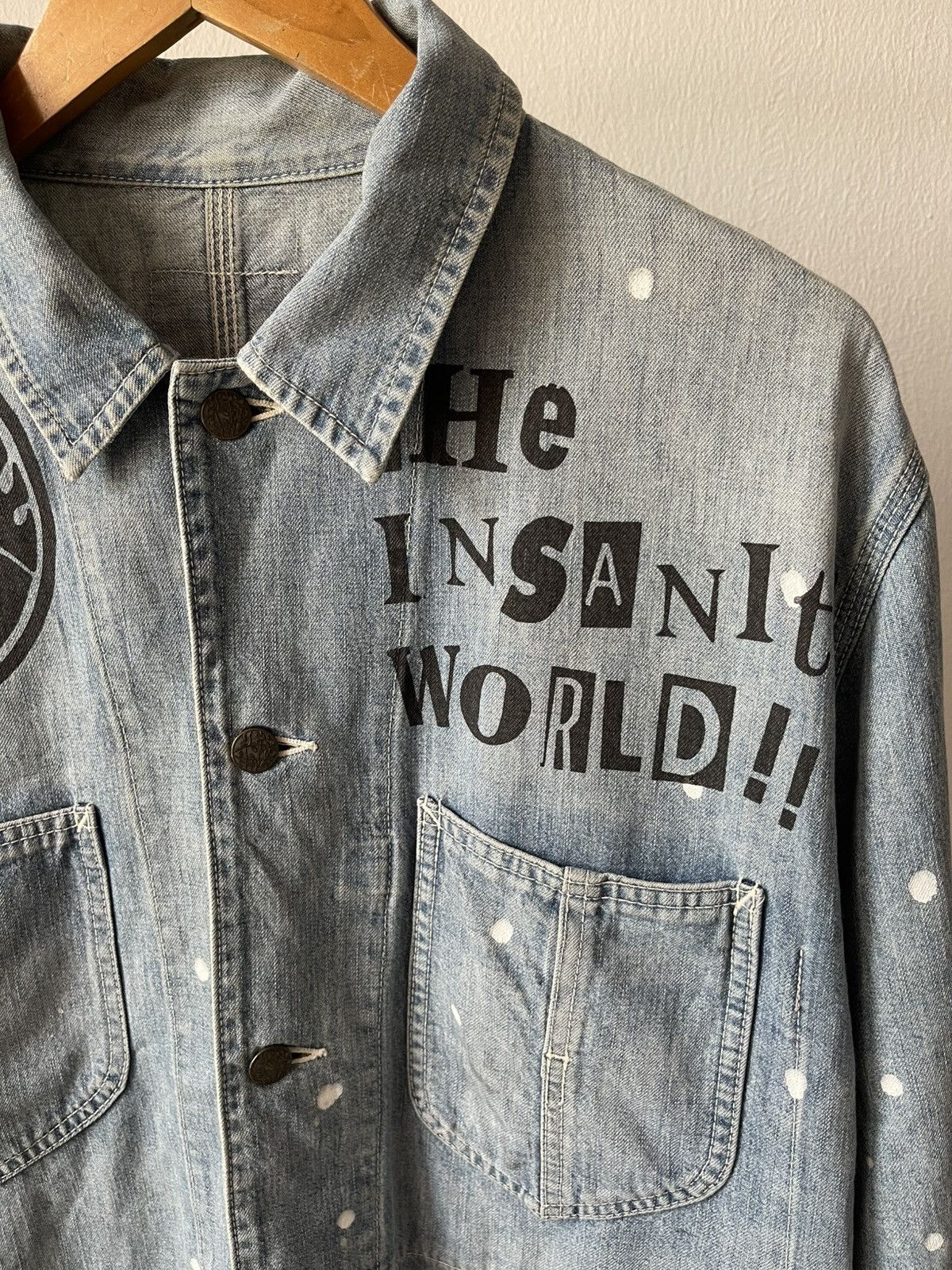 If Six Was Nine Hex antistyle Chore Distressed boro Jacket Size US L / EU 52-54 / 3 - 4 Thumbnail