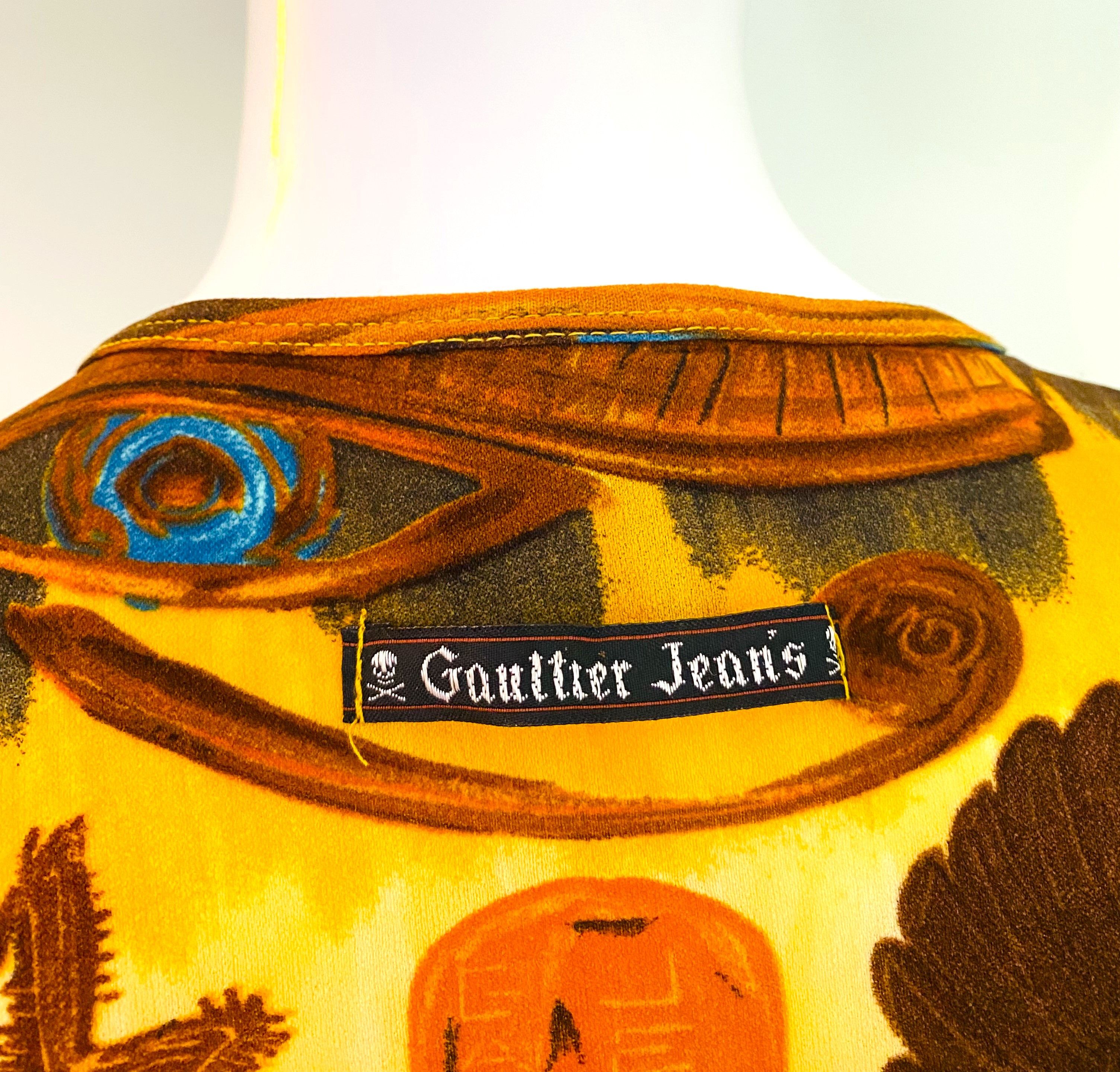 Jean Paul Gaultier Jean Paul Gaultier Egyptian Egypt Maxi Dress – Scarab Eye Size M / US 6-8 / IT 42-44 - 9 Thumbnail
