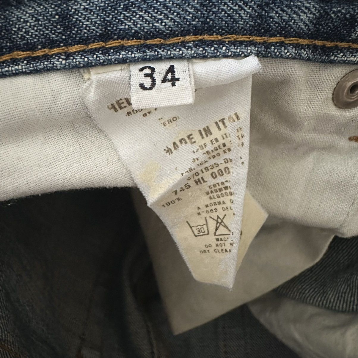Helmut Lang 1998 vintage Helmut Lang classic denim Size US 34 / EU 50 - 4 Thumbnail