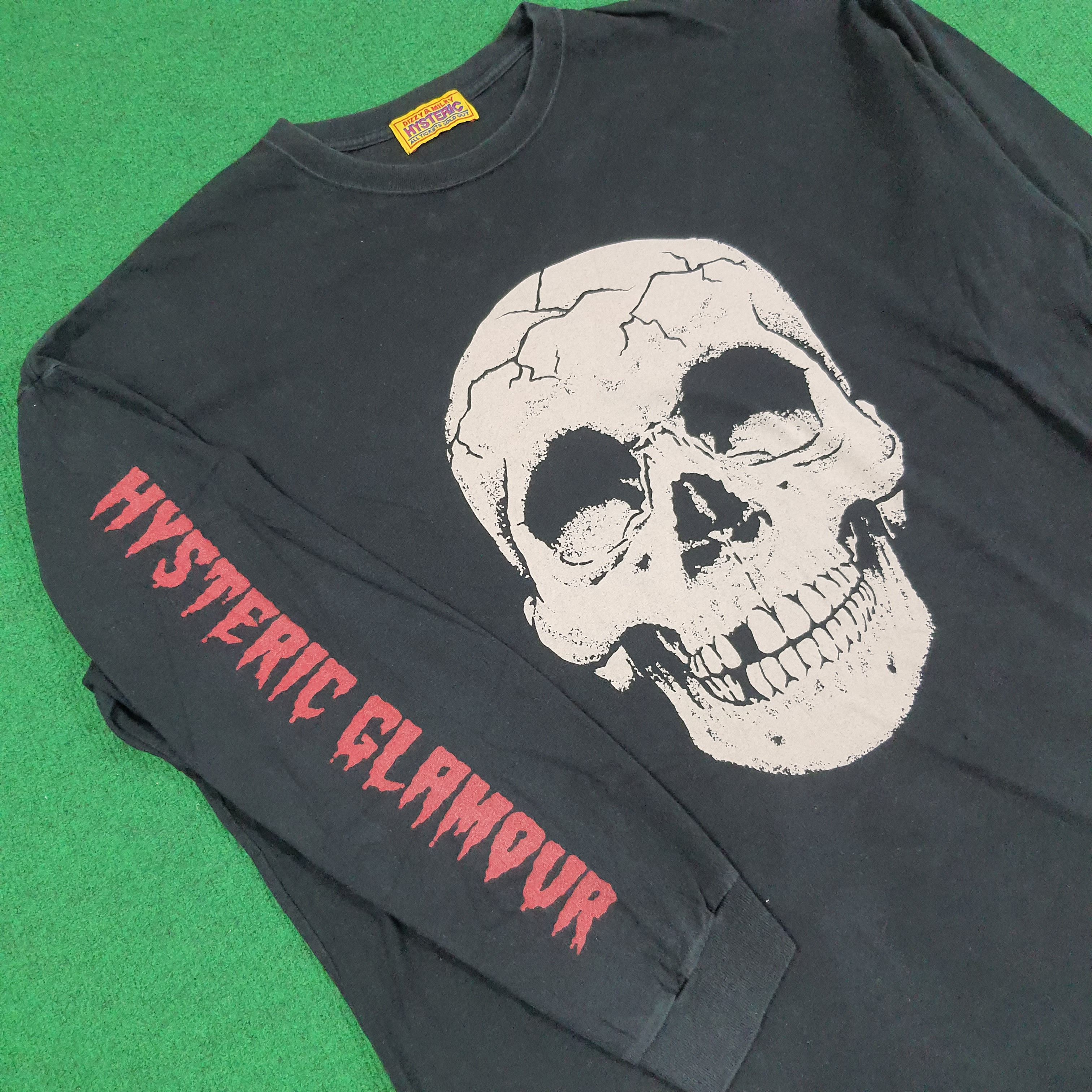 Hysteric Glamour Vintage Hysteric Glamour Skull Long Sleeve Tshirt C239N35 Size US XXL / EU 58 / 5 - 2 Thumbnail