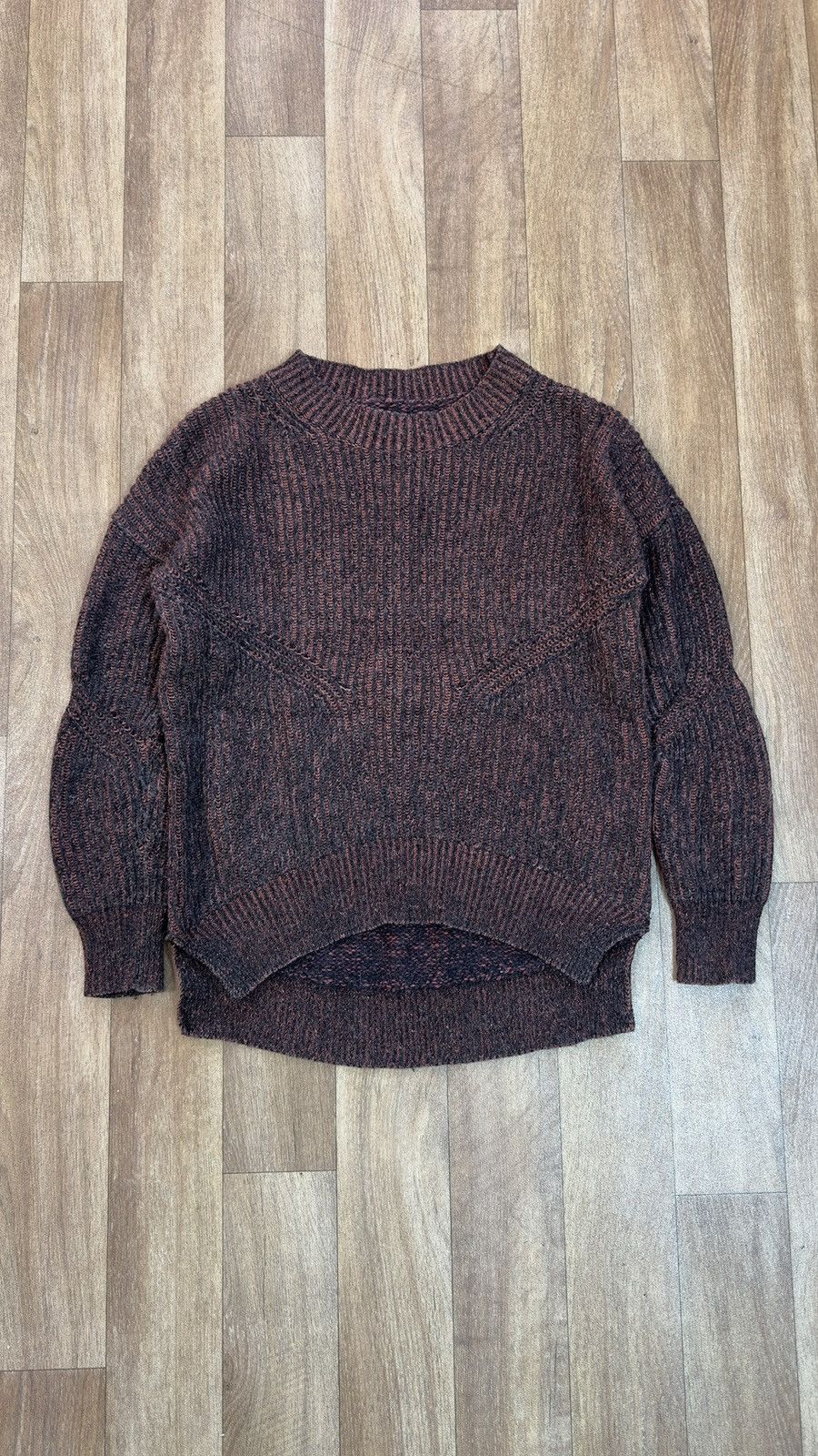 Allsaints AllSaints Velo Sweater Wool Alpaca Blend Marled Chunky Size S / US 4 / IT 40 - 2 Thumbnail