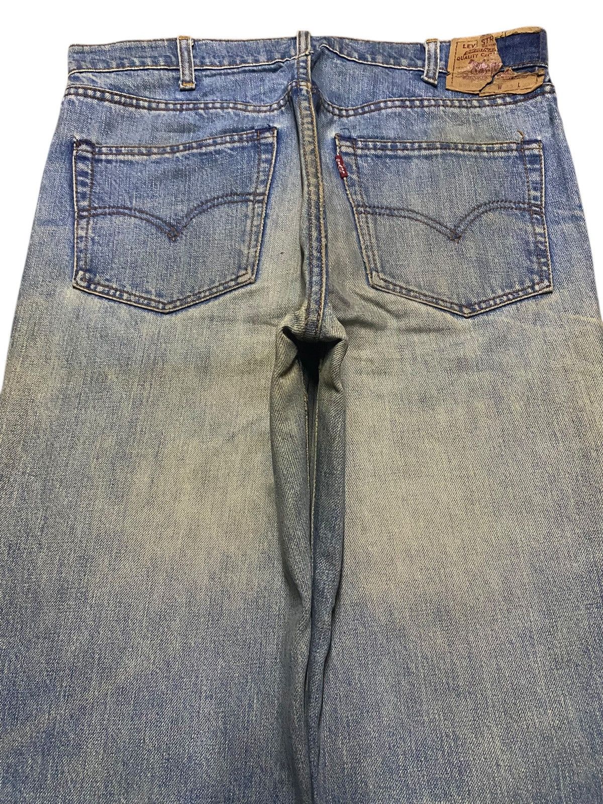 Levi's Vintage Levis 502 80s Mud Wash Distressed Loose Jeans Size US 33 - 4 Thumbnail