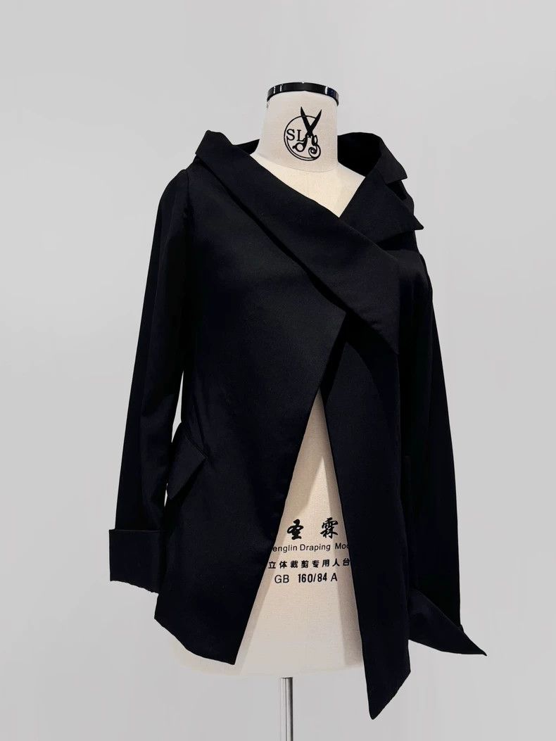 Yohji Yamamoto Yohji Yamamoto 05ss slanting shoulder design asymmetric jac Size US M / EU 48-50 / 2 - 5 Thumbnail