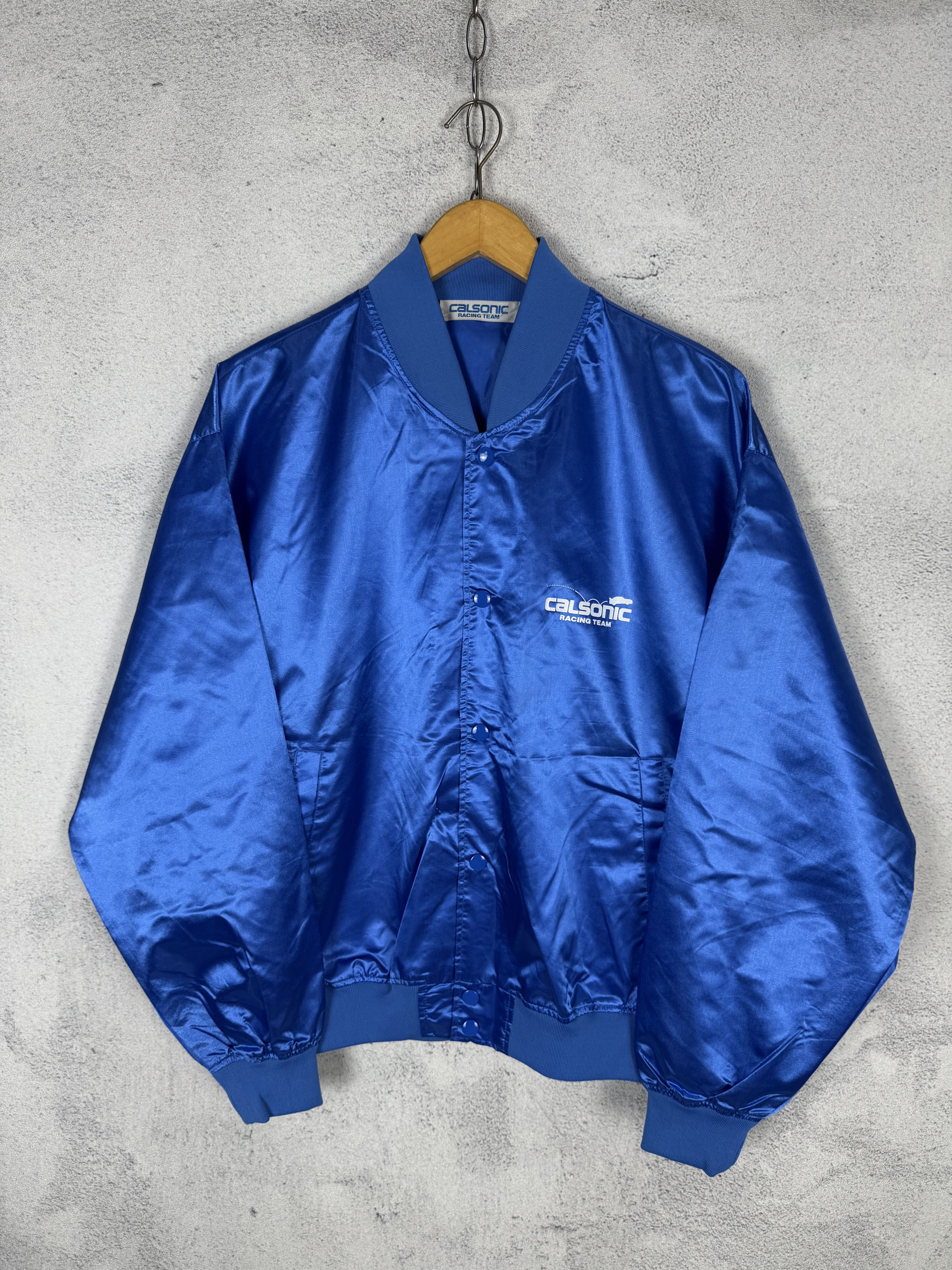 Vintage Vintage Calsonic Racing Team Jacket Size US L / EU 52-54 / 3 - 3 Thumbnail