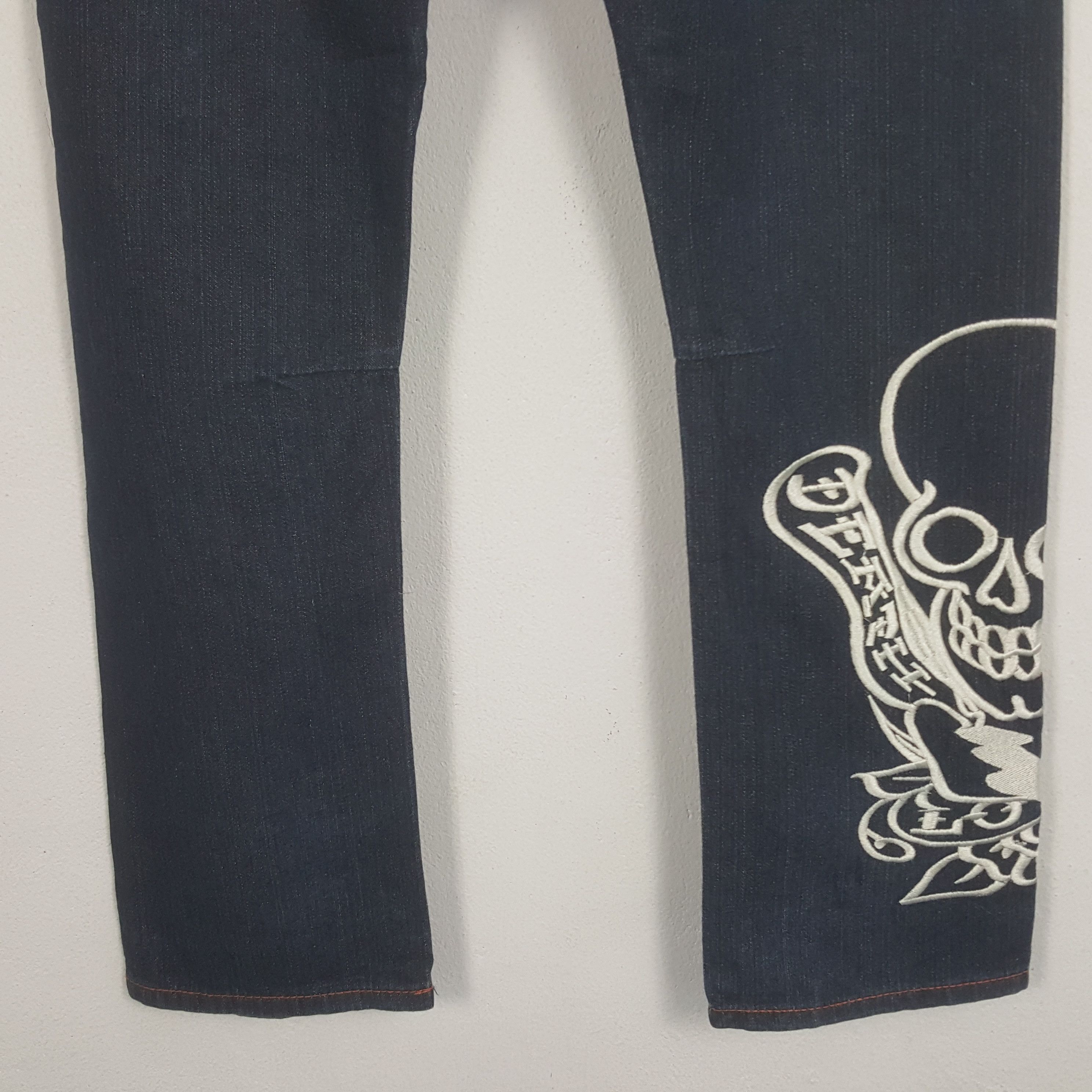 Ed Hardy × Vintage Vintage Ed Hardy Rare Design Denim Jeans Size US 30 / EU 46 - 3 Thumbnail