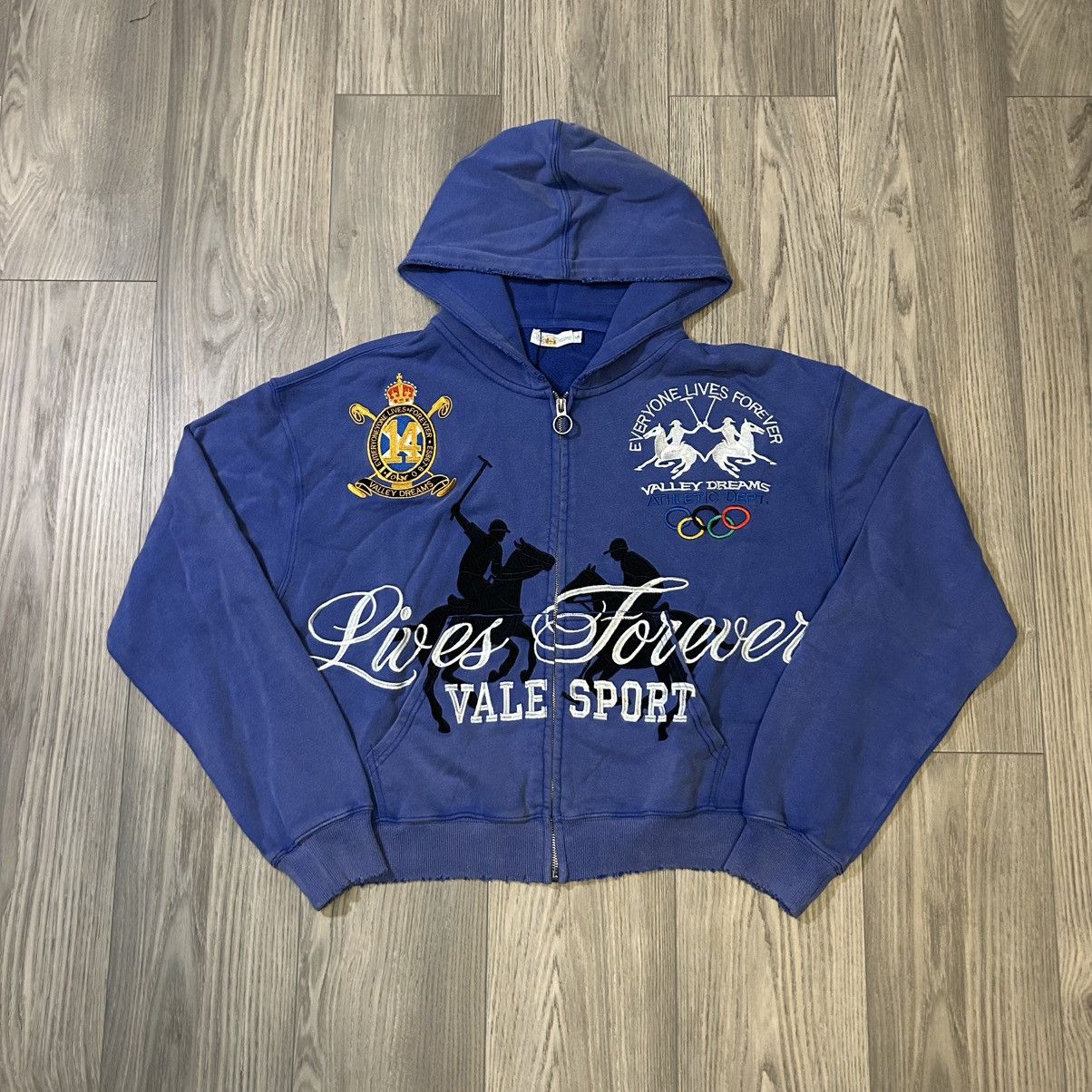 Vale Vale Forever Schwab Zip Up Hoodie (Blue) Size US M / EU 48-50 / 2 - 1 Thumbnail