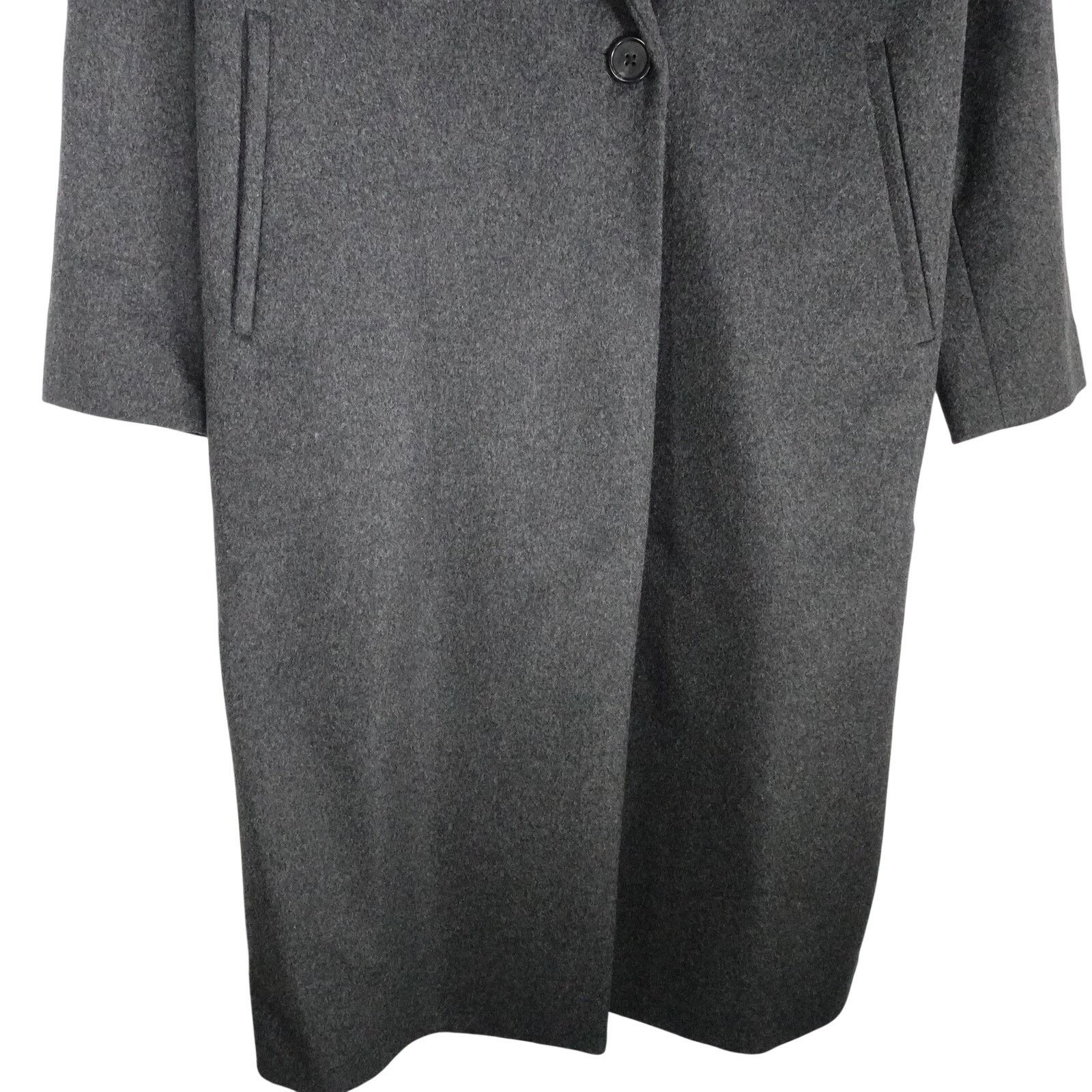 Quince Quince Medium Italian Wool Single Breasted Coat Charcoal Size M / US 6-8 / IT 42-44 - 6 Thumbnail