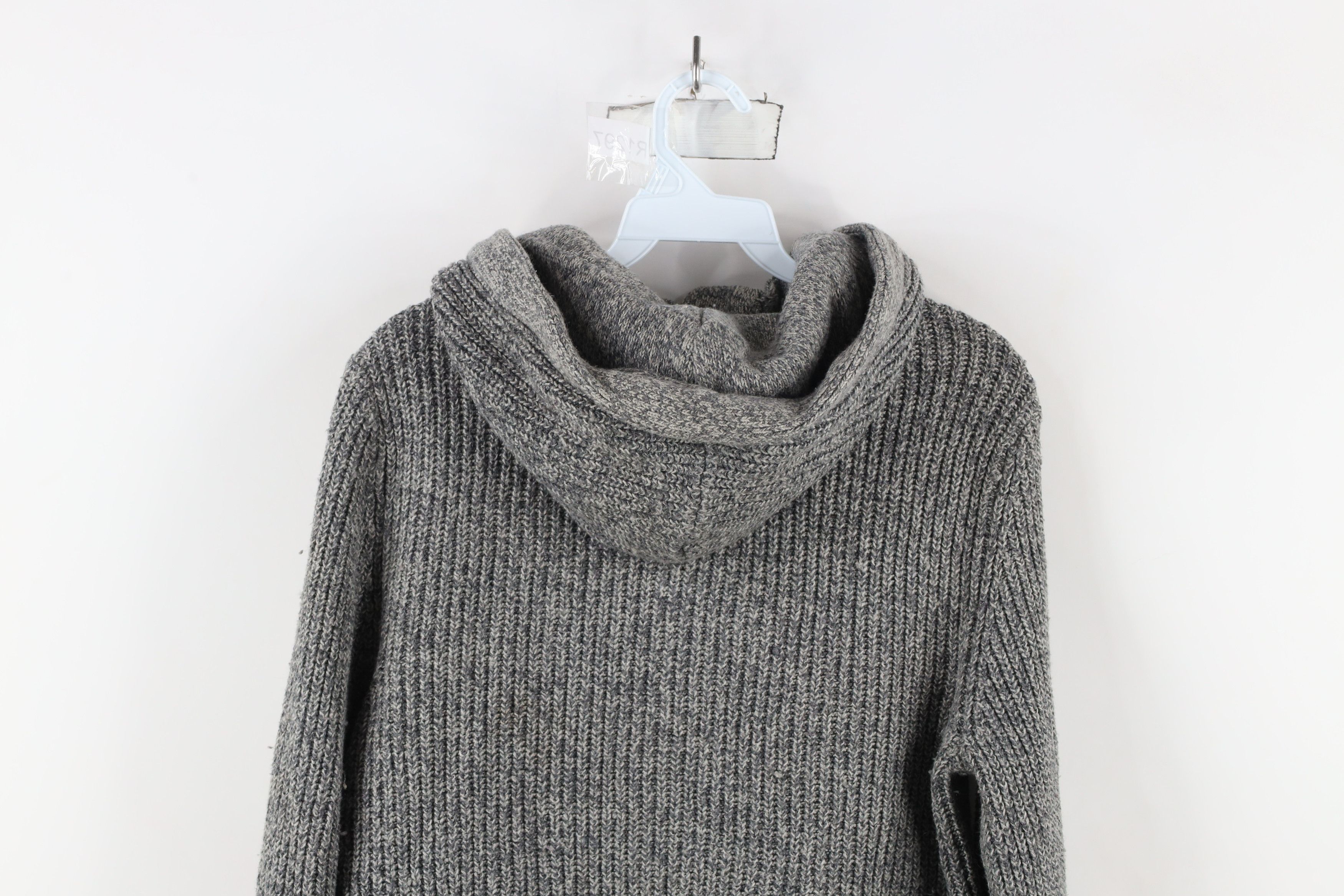 Abercrombie & Fitch Vintage Y2K Abercrombie & Fitch Ribbed Knit Hoodie Sweater Size S / US 4 / IT 40 - 12 Thumbnail