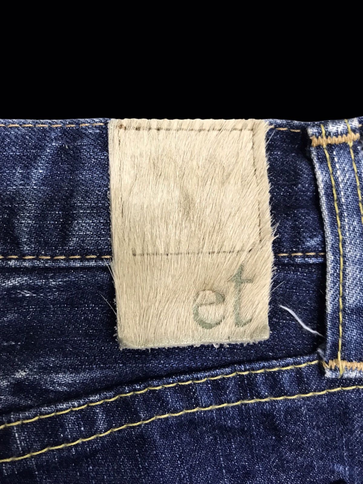 Japanese Brand 💥ARCHIVAL💥VINTAGE ET JAPAN CRAZY FADES RELAXED DENIM F392 Size US 32 / EU 48 - 19 Thumbnail