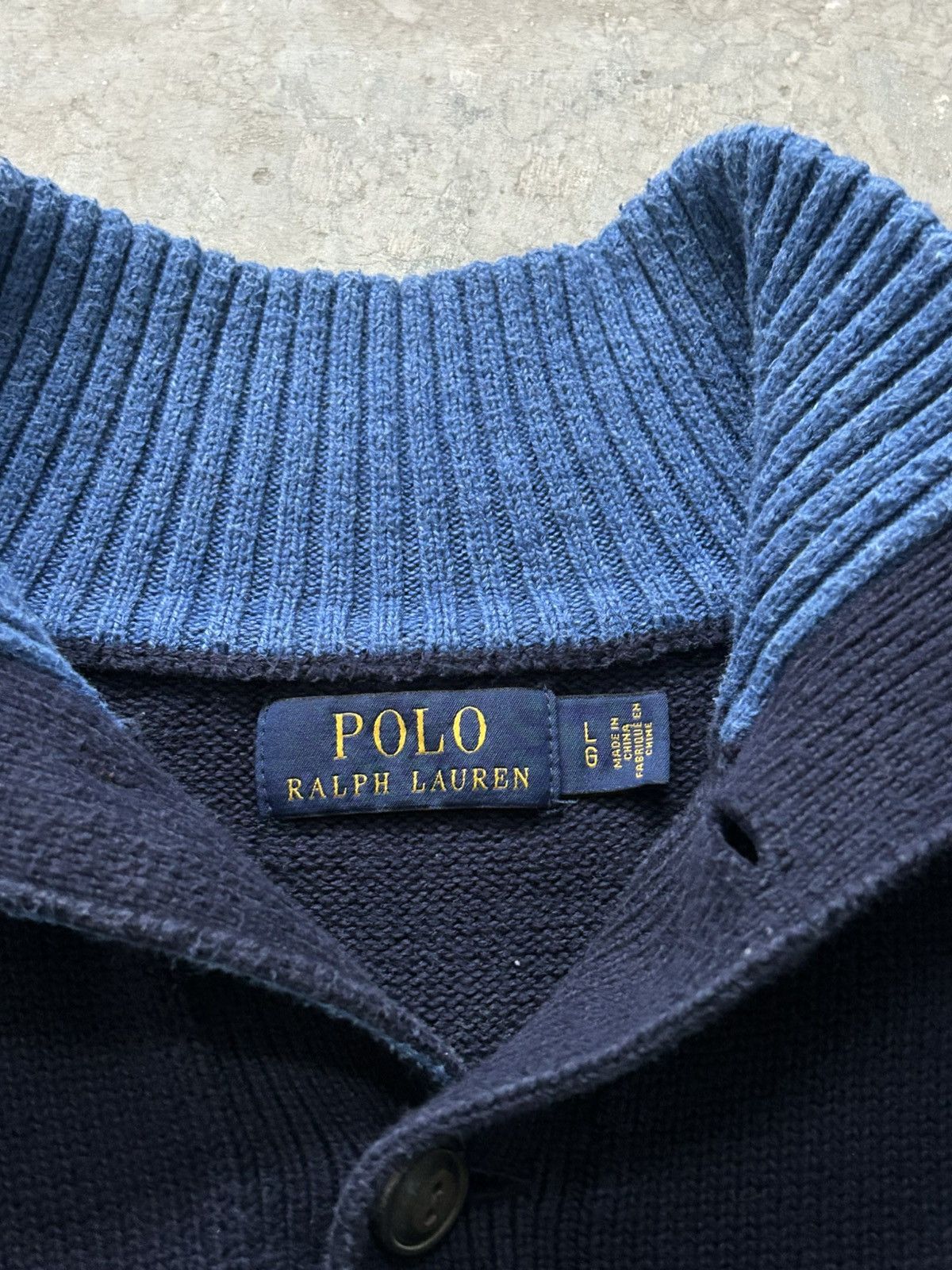 Polo Ralph Lauren Polo RALPH LAUREN sweater cashmere jumper 3/4 navy blue Size US L / EU 52-54 / 3 - 4 Thumbnail
