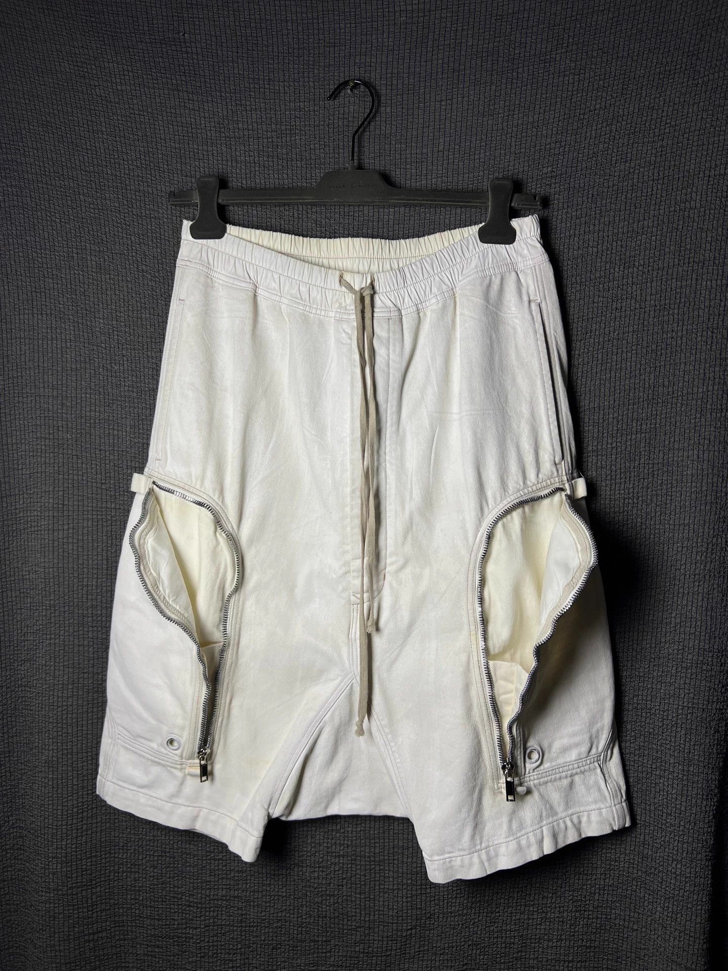 Rick Owens 【Rare Runway Style】Rick Owens 20SS Line Waxed Glue Shorts Size US 40 / EU 56 - 3 Thumbnail