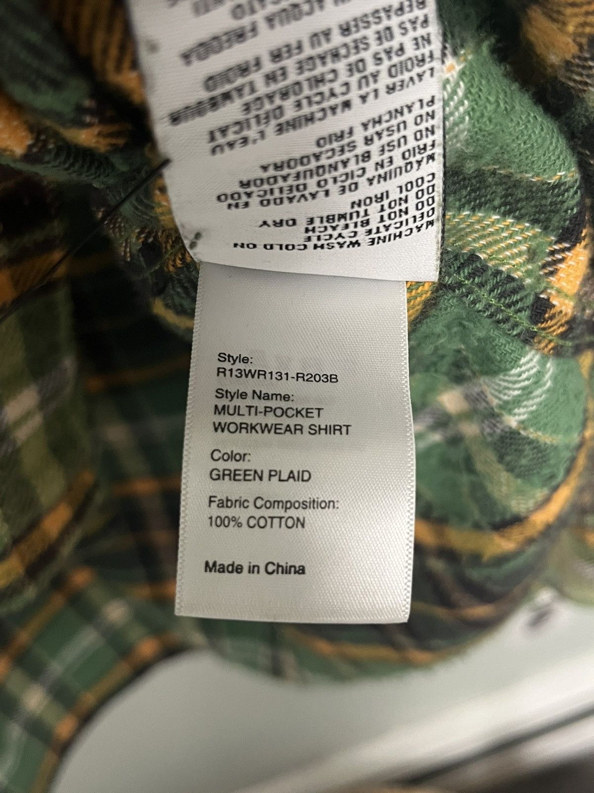 R13 Multi-pocket Workwear Shirt. Medium Size M / US 6-8 / IT 42-44 - 8 Thumbnail