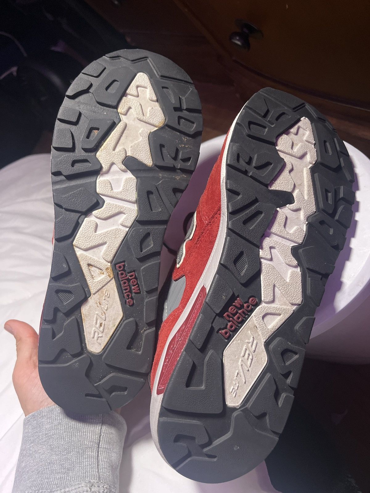 New Balance New Balance 580 elite Burgundy Grey size 7.5 Size US 7.5 / EU 40-41 - 7 Thumbnail