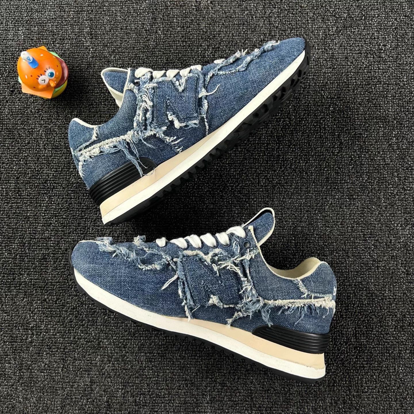 Miu Miu MIU MIU Women's Denim Distressed Sneakers Size US 6 / IT 36 - 3 Thumbnail